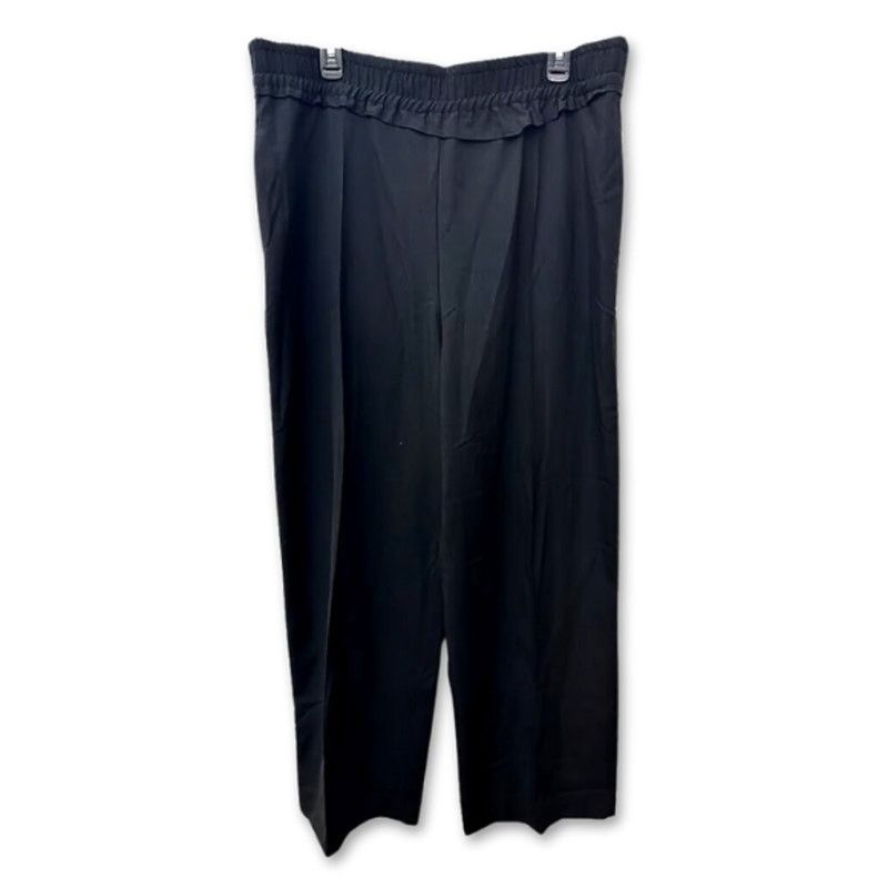 Topshop Topshop Pants Asymmetric Ruffle Overlay Design Black 14 NWT Size 36" / US 14 / IT 50 - 2 Thumbnail