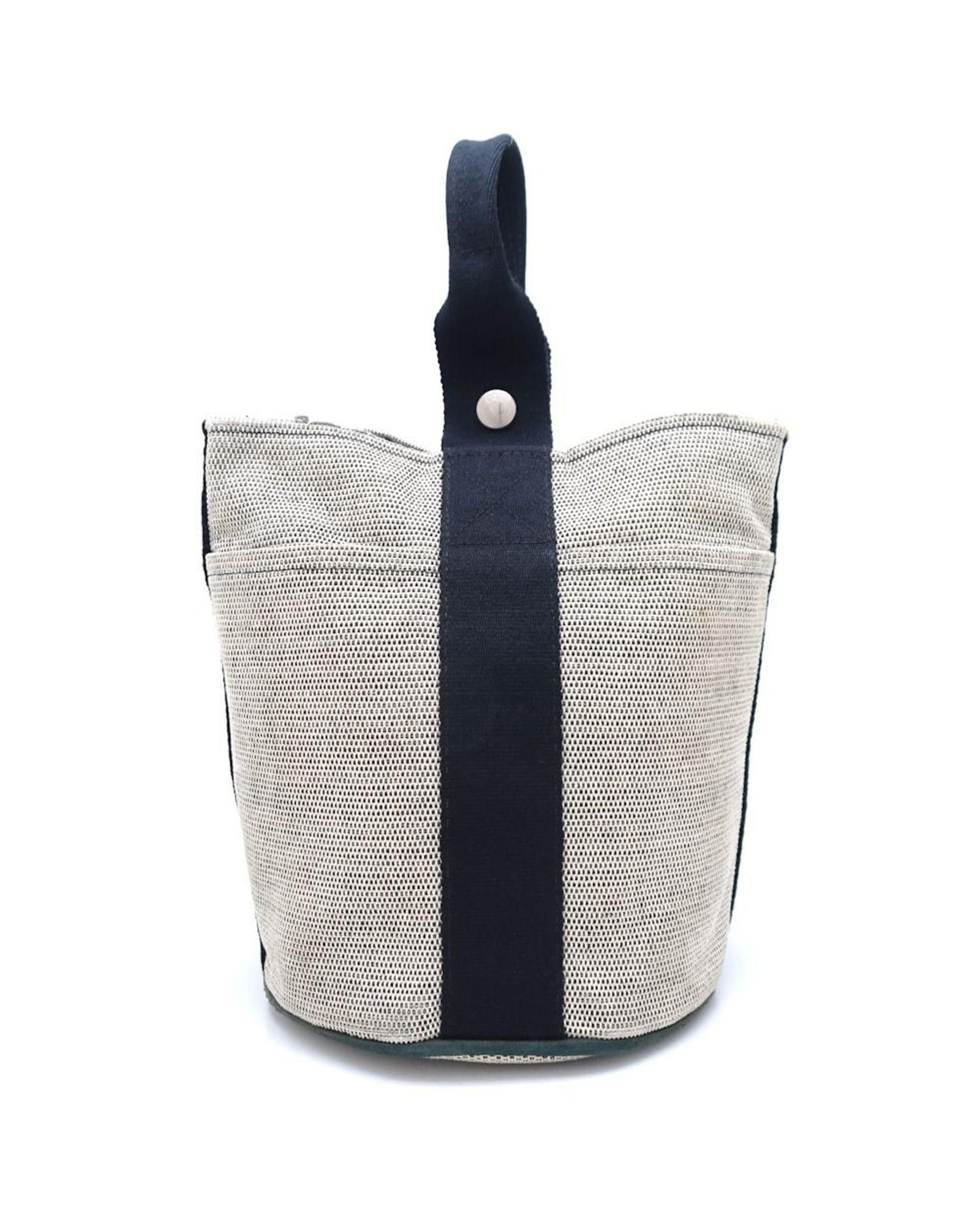 image of Hermes Canvas Handbag in Beige, Women's