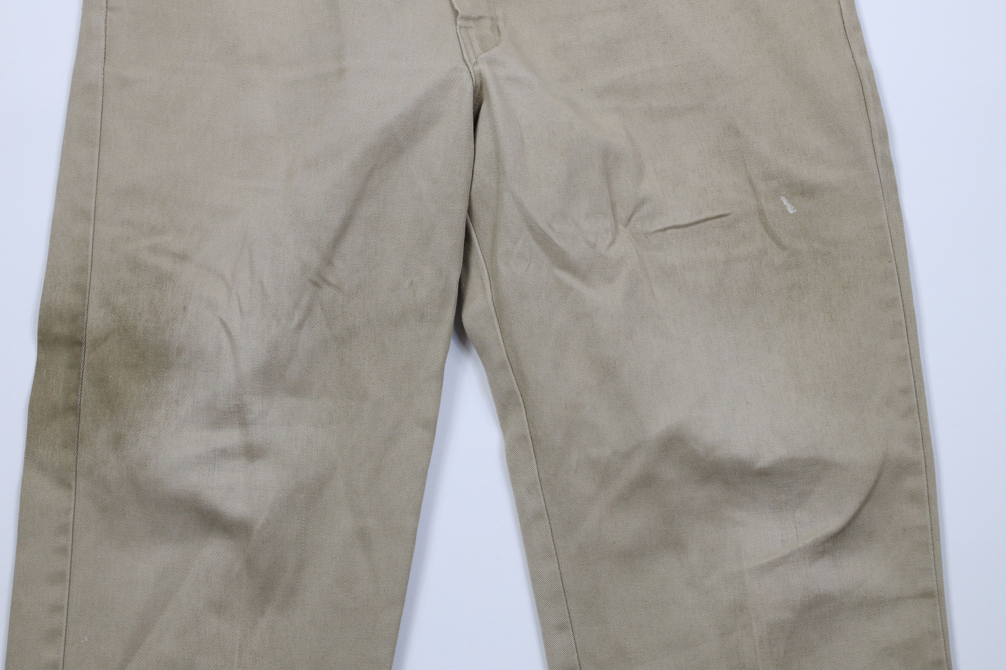 Dickies Vintage Dickies Wide Leg Dungaree Pants Trousers Beige Size US 36 / EU 52 - 3 Thumbnail
