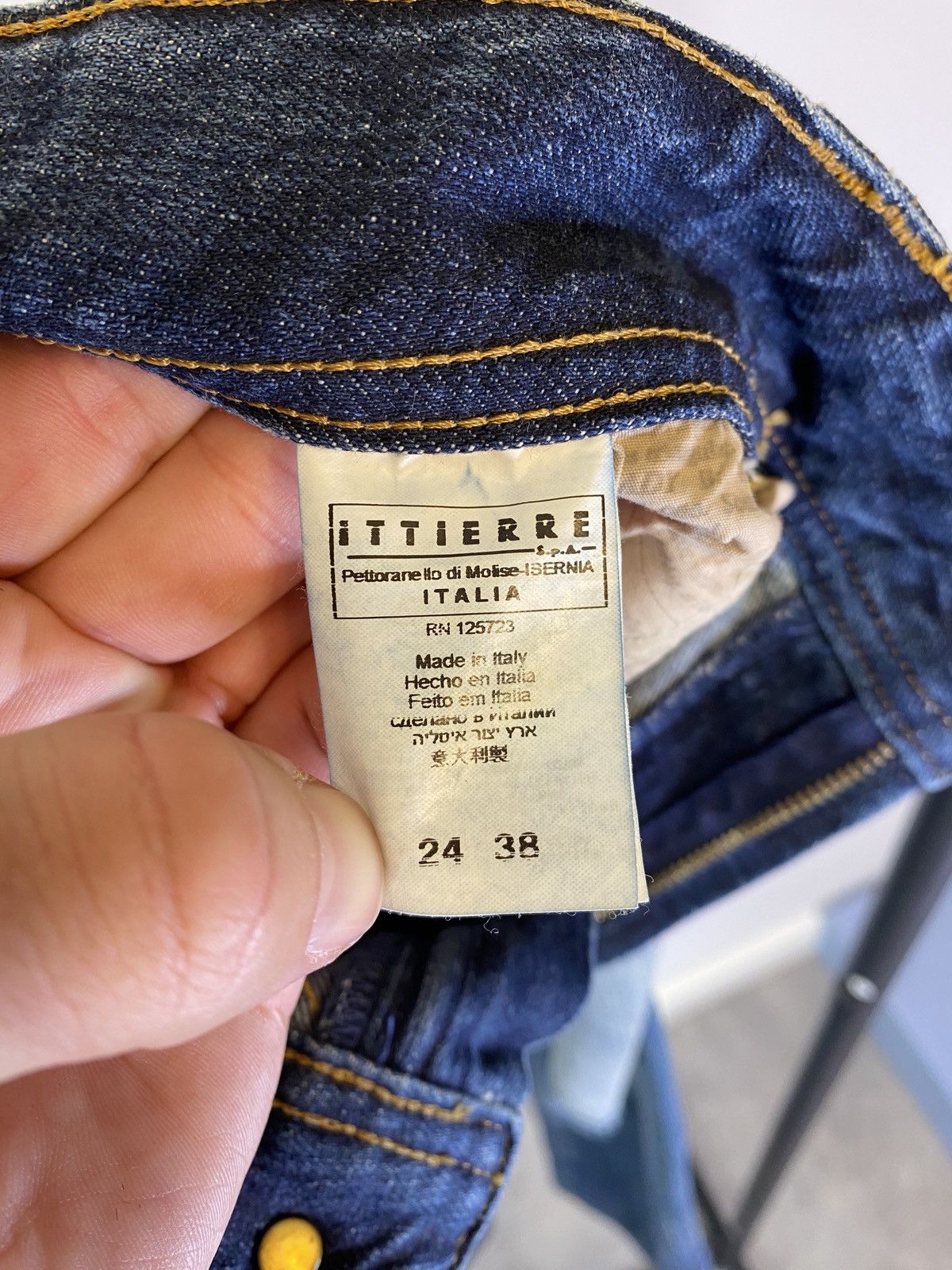 John Galliano Galliano Distressed Blue Jeans Denim Pants Size US 31 - 11 Thumbnail