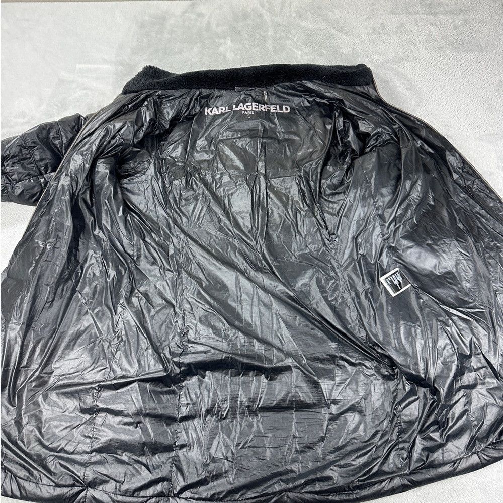 Karl Lagerfeld Karl Lagerfeld Black Puffer Down Jacket Women’s Size L Size L / US 10 / IT 46 - 9 Thumbnail