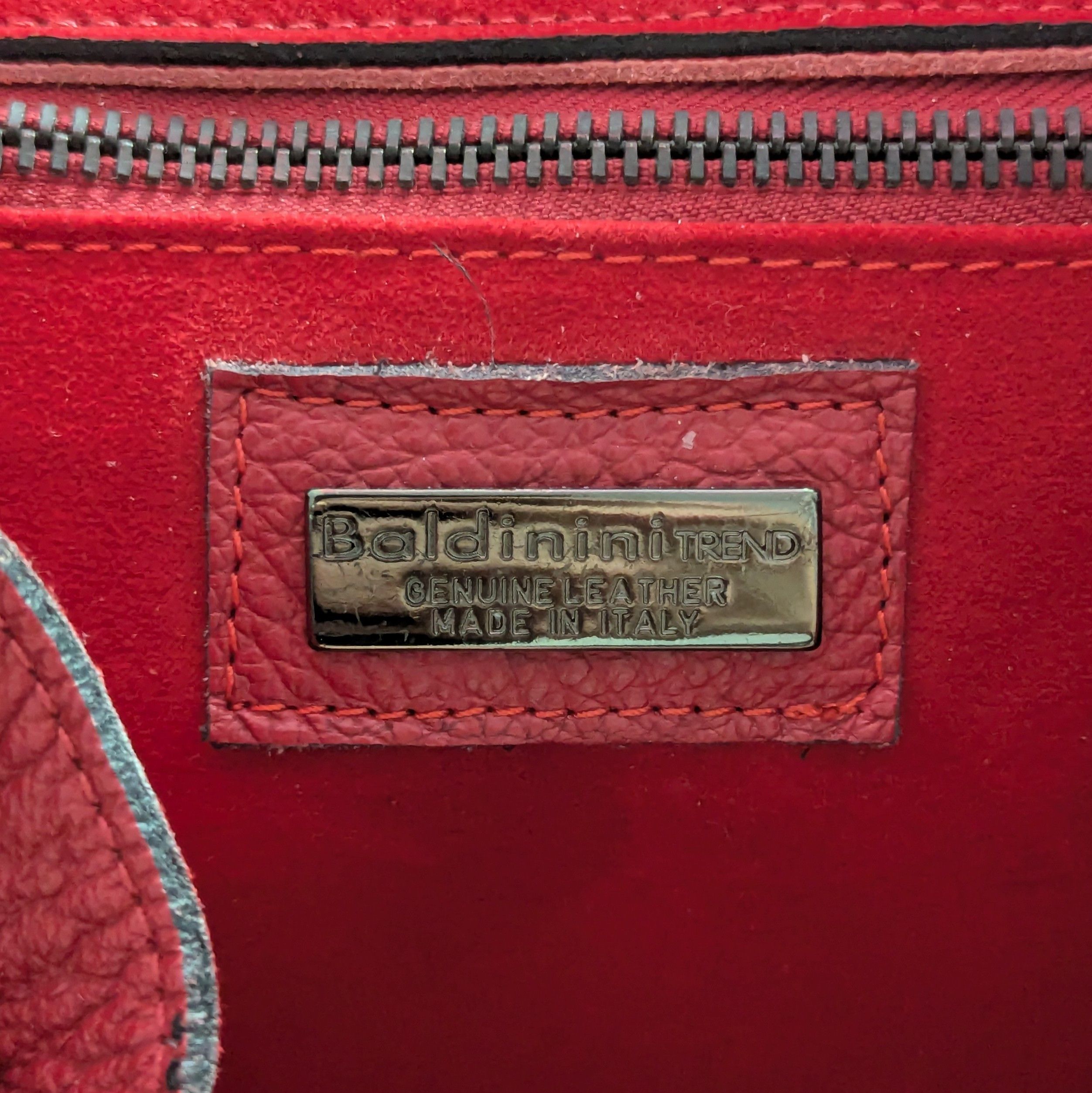 Baldinini Baldinini Trend Leather Backpack Red Made In Italy Rukzak Size ONE SIZE - 10 Thumbnail