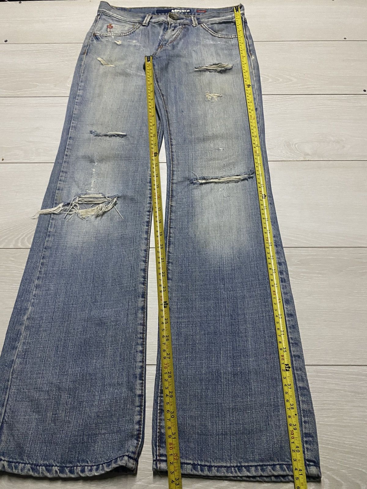 Japanese Brand Vintage Japanese Brand Miss60 Distressed Bootcut Flare Jeans Size US 30 / EU 46 - 17 Thumbnail
