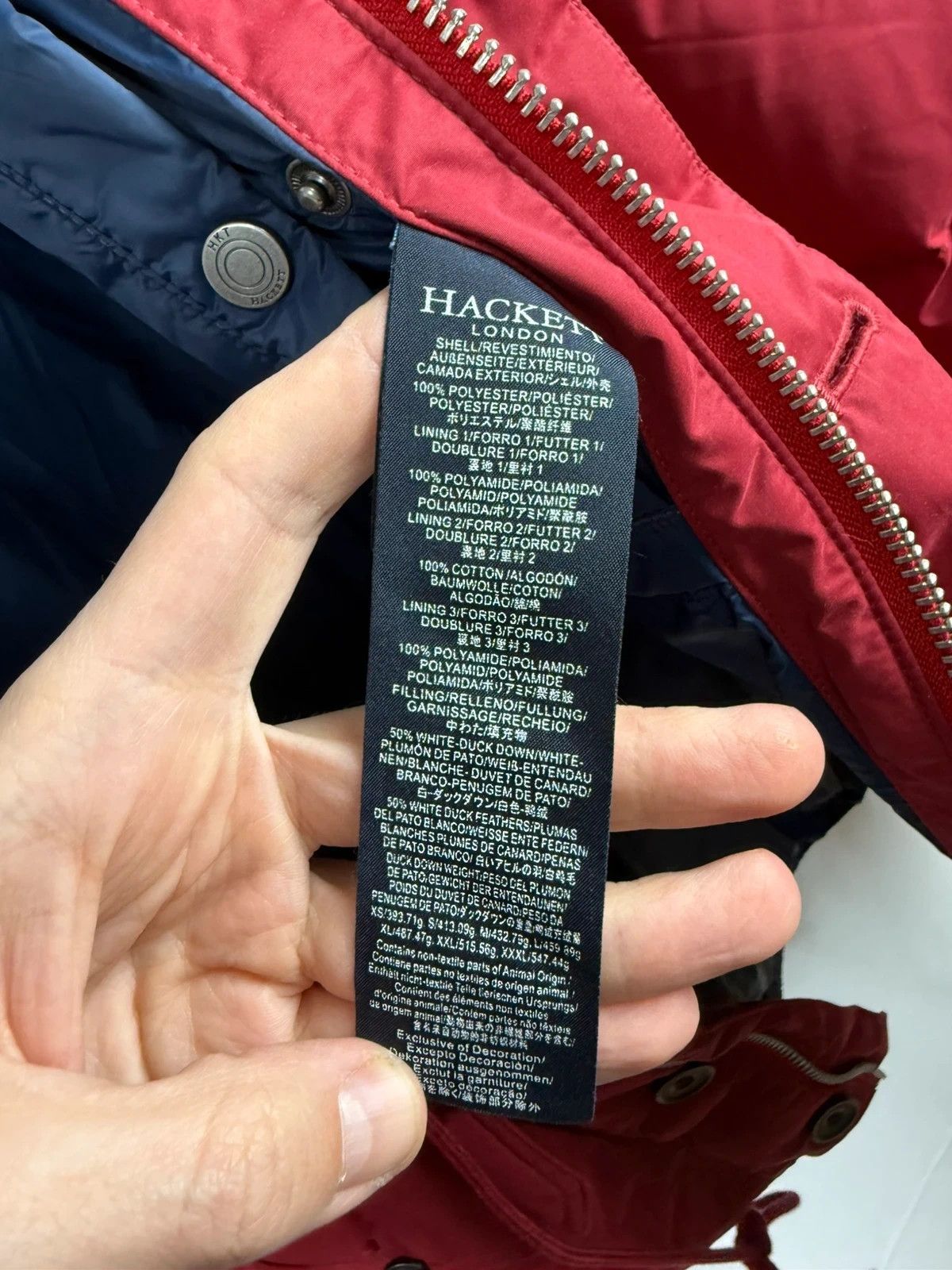 Hackett HKT Hackett Patriot Down Puffer Jacket size L Size US L / EU 52-54 / 3 - 12 Thumbnail