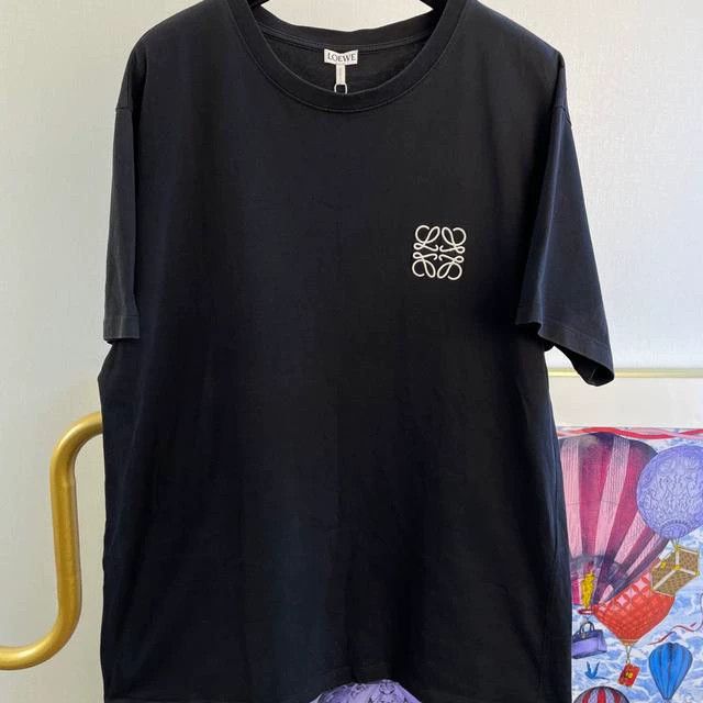 Loewe LOEWE Black small logo T-shirt Size L / US 10 / IT 46 - 1 Thumbnail