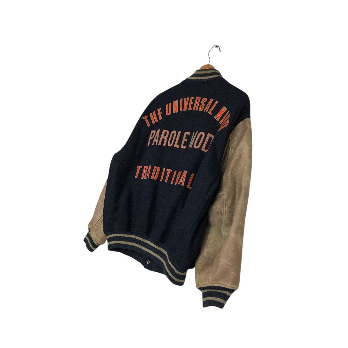 Japanese Brand 🔥VINTAGE JUMPER VARSITY LEATHER JACKET PAROLE MODE BIG LOGO Size US M / EU 48-50 / 2 - 12 Thumbnail