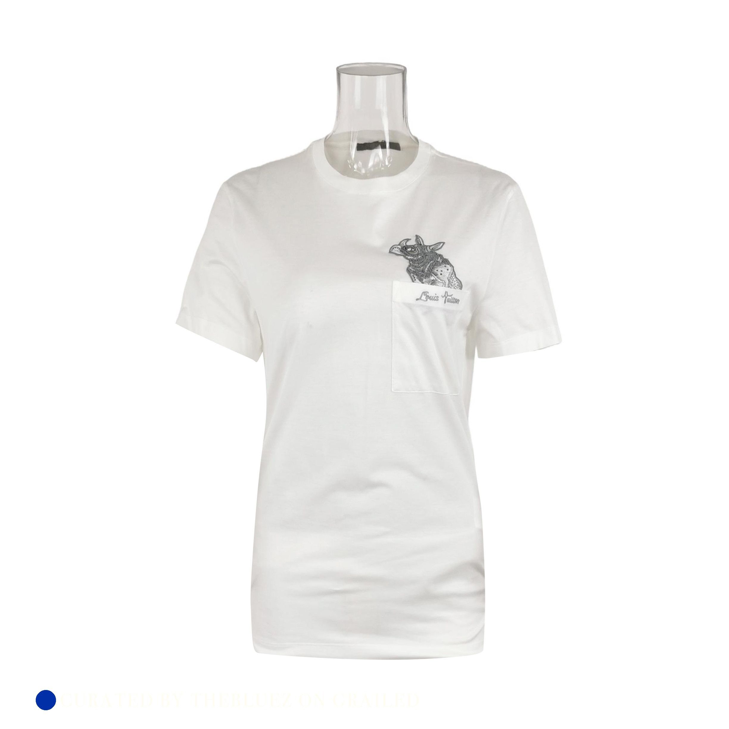 Louis Vuitton Rhino Pocket Tee in White - Size XS Size US XS / EU 42 / 0 - 1 Thumbnail