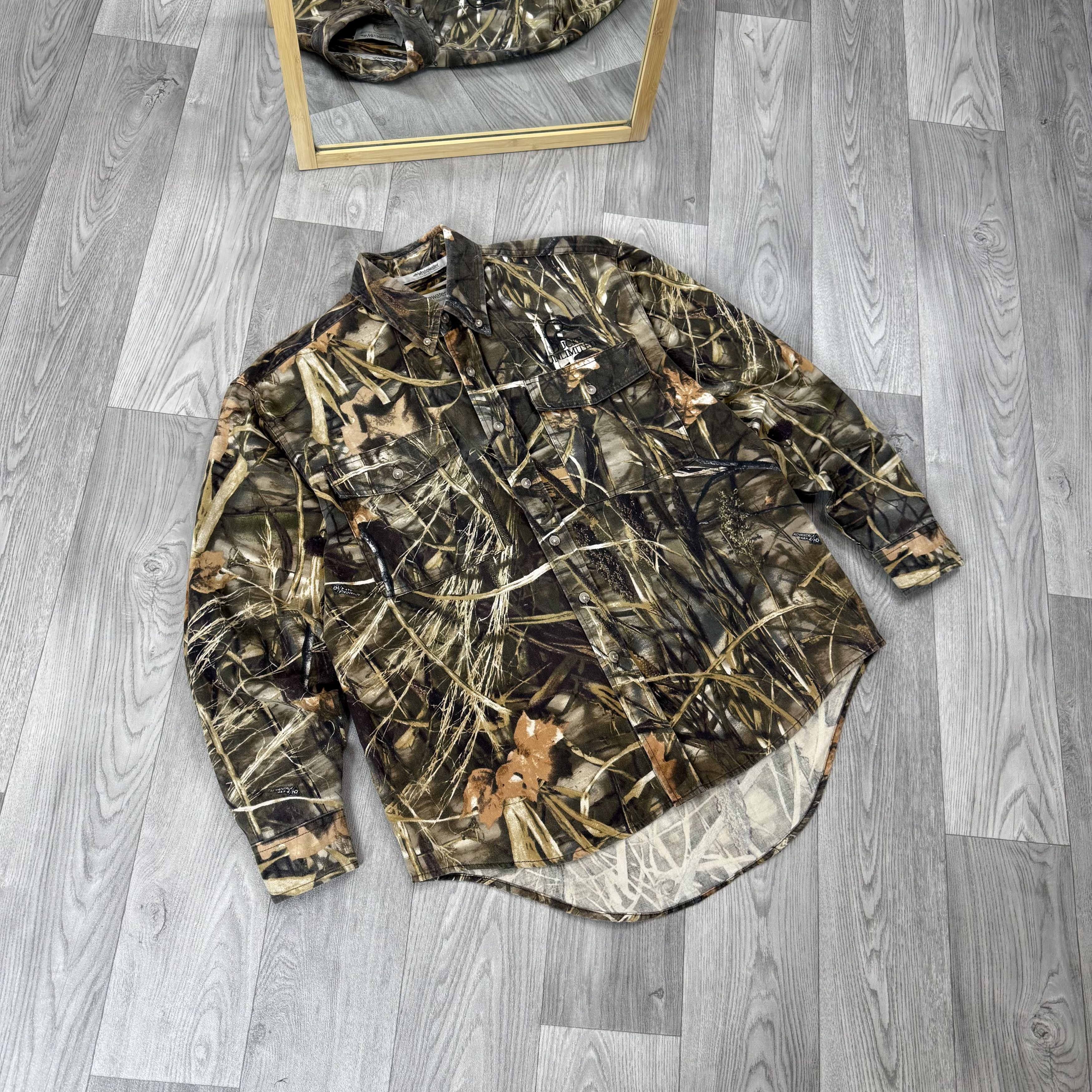 Vintage Vintage Ducks Unlimited Real Tree Button Up Overshirt Jacket Size US M / EU 48-50 / 2 - 2 Thumbnail