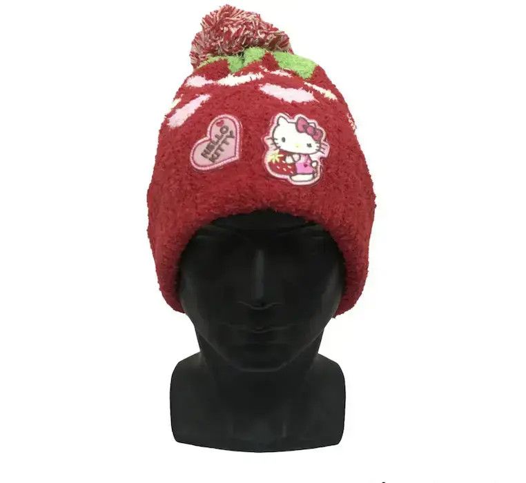 Cartoon Network × Vintage Hello Kitty Fleece Bobble Beanie Hat Size ONE SIZE - 1 Thumbnail
