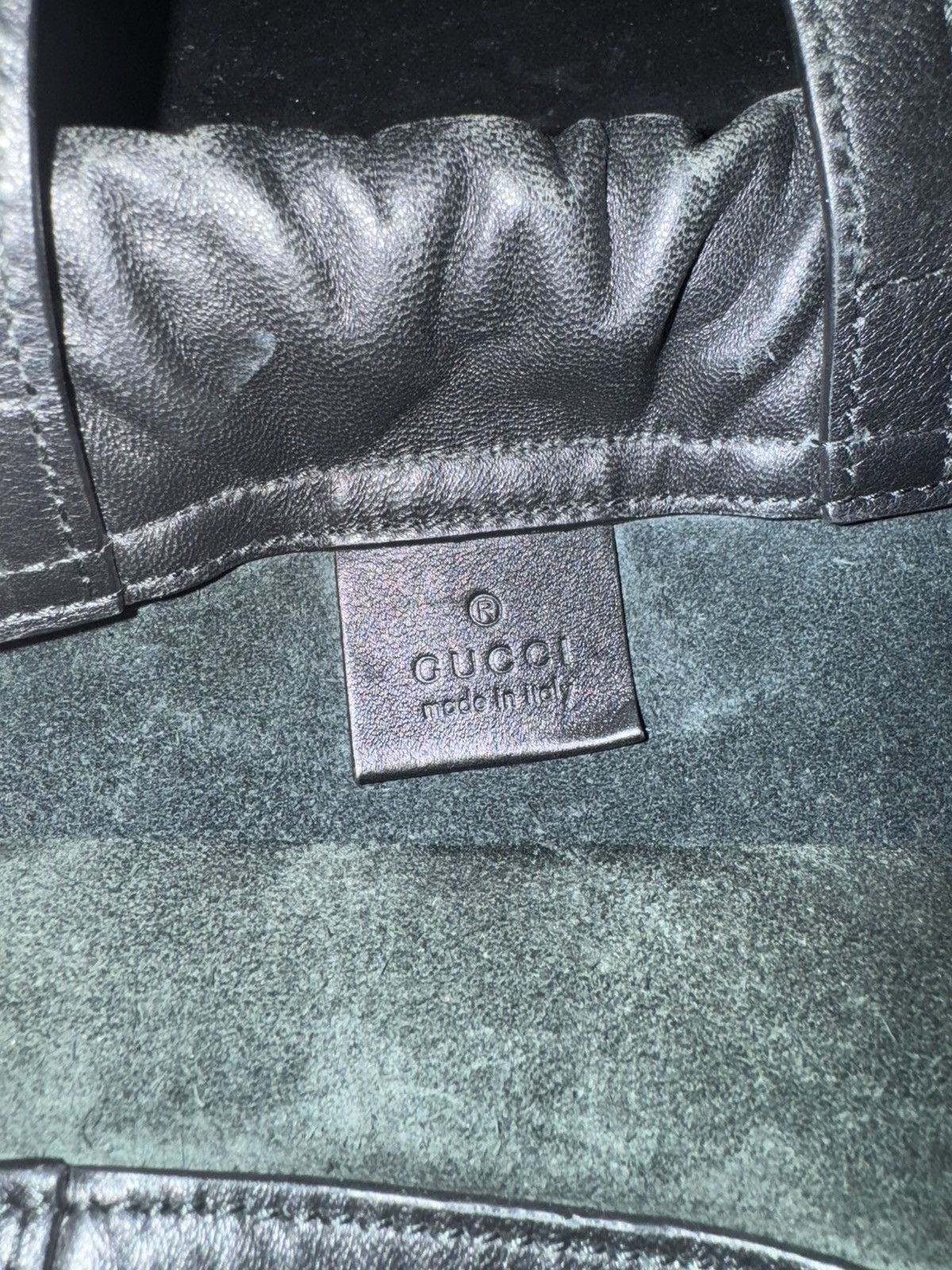 Gucci Gucci x Coco Capitan Leather Drawstring Bag Size ONE SIZE - 12 Thumbnail