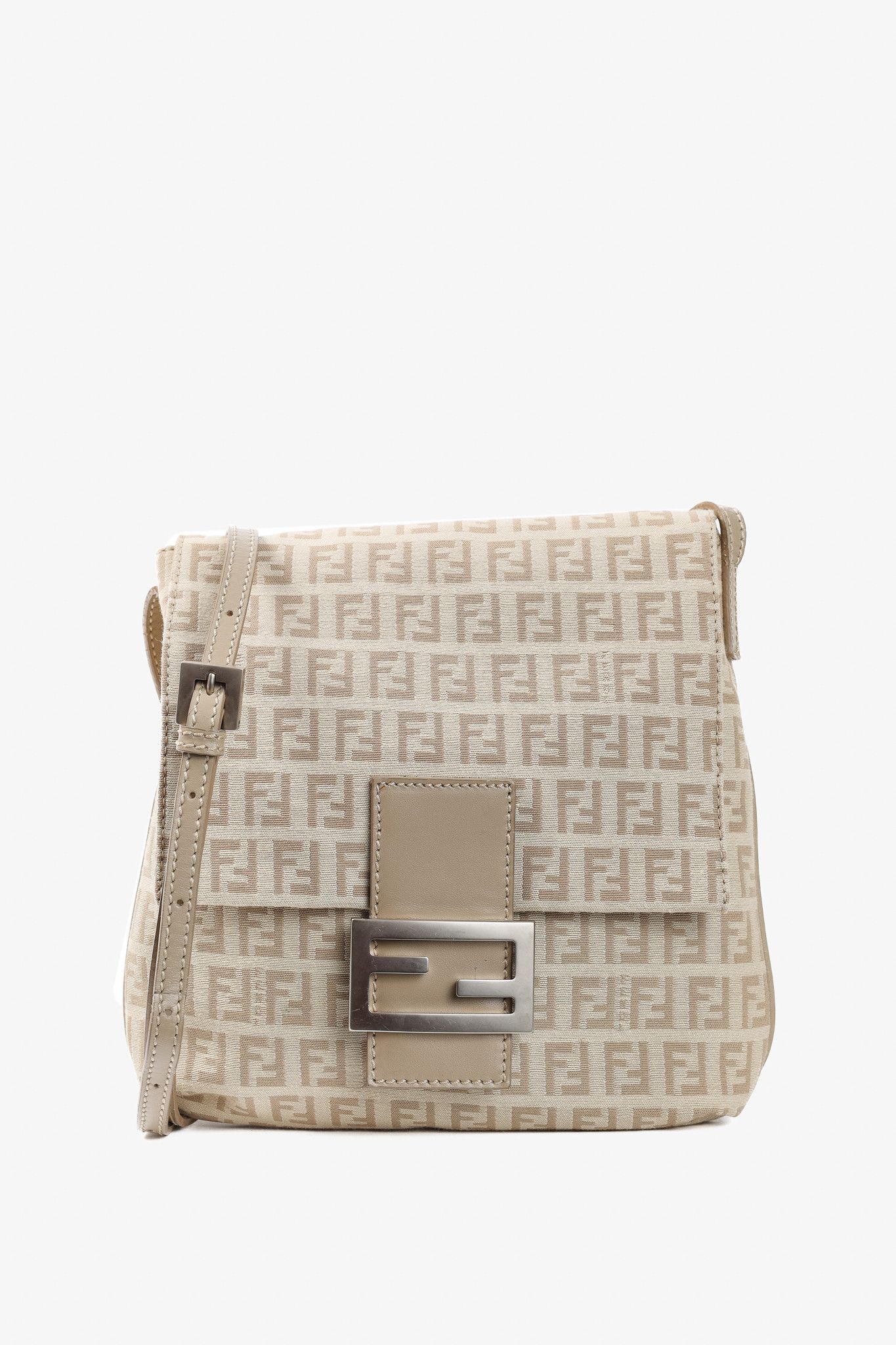 Fendi Fendi Beige Tortora & Pietra Zucchino Piatta Crossbody Size ONE SIZE - 1 Thumbnail