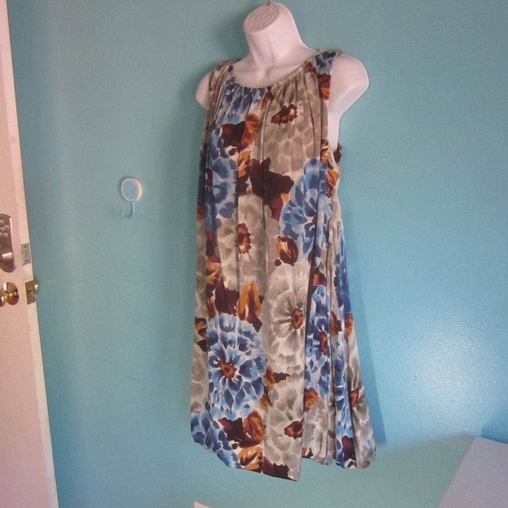Walter Steiger Walter Silk A-Line Mini Floral Summer Dress 10 Size M / US 6-8 / IT 42-44 - 6 Thumbnail