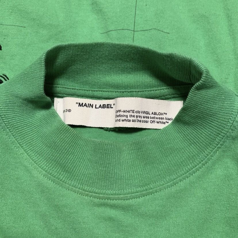 Off-White Off White Medium Public Television Green Long Sleeve Tee Size US M / EU 48-50 / 2 - 6 Thumbnail