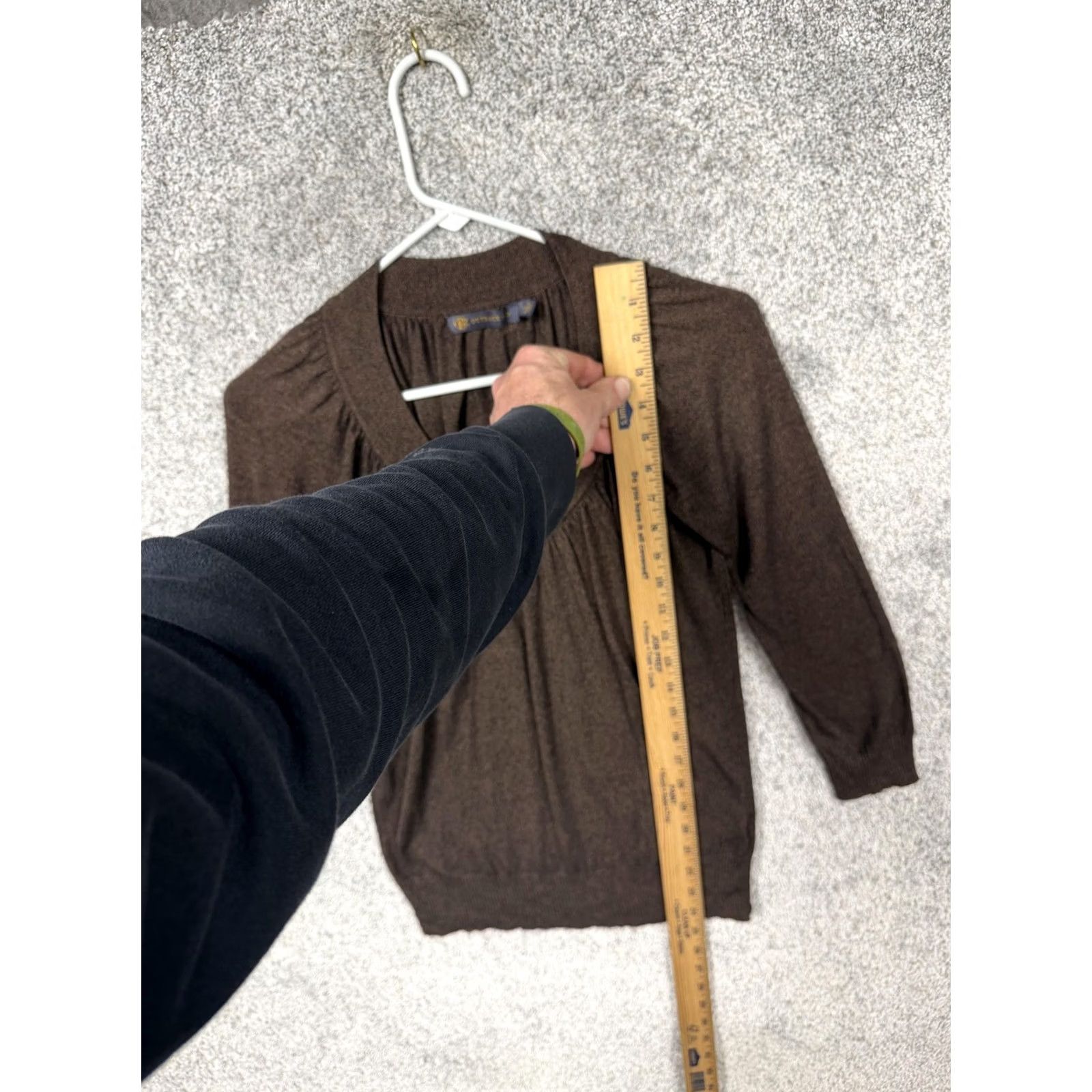 Vintage VINTAGE 90s Outback Red Sweater Women S Pullover Knit Viscose Nylon Brown Scoop Neck 3/4 Sleeve Regular Casual Workwear Size S / US 4 / IT 40 - 2 Thumbnail