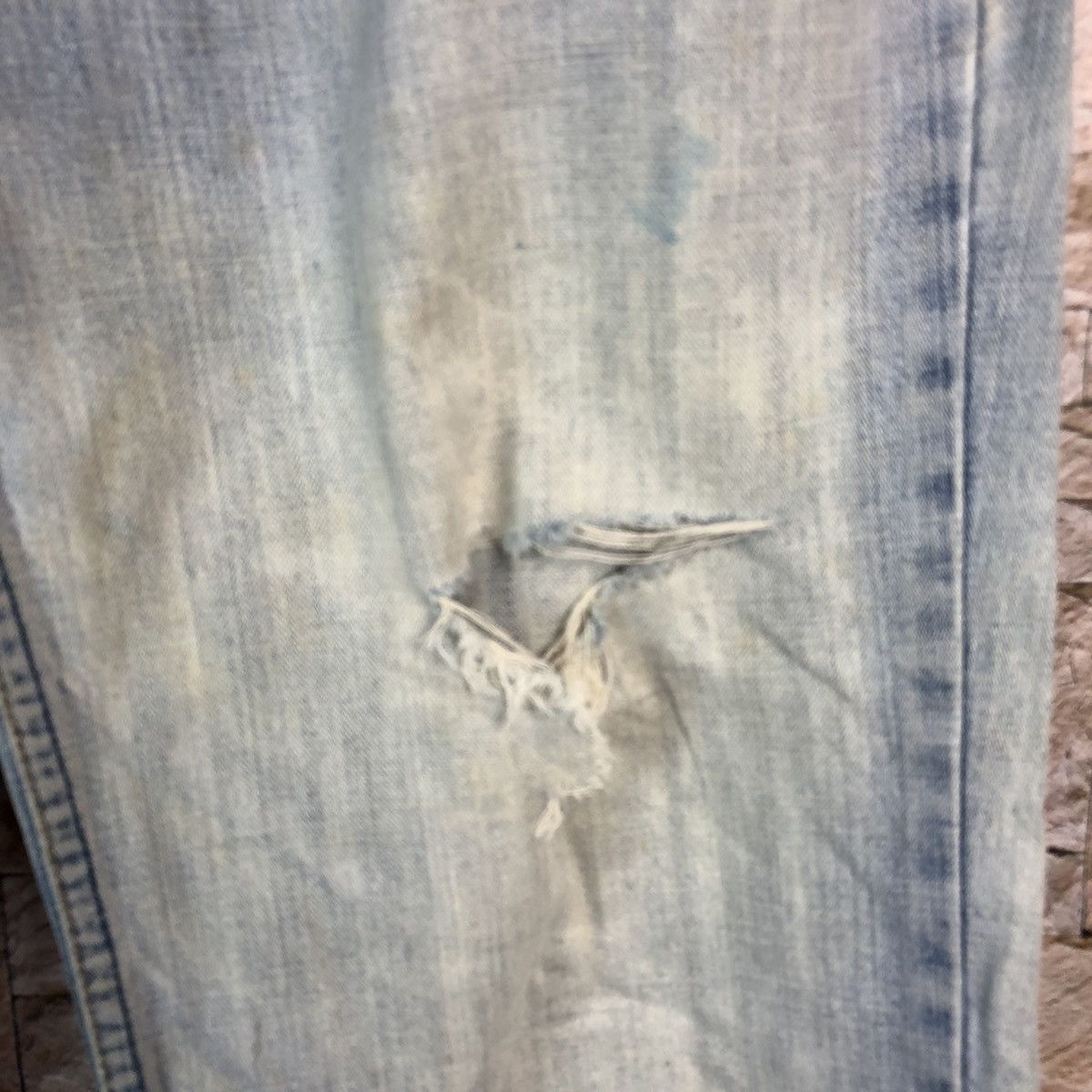 Levi's Levis vintage ripped Blue Denim Pants #A607 Size US 33 - 9 Thumbnail