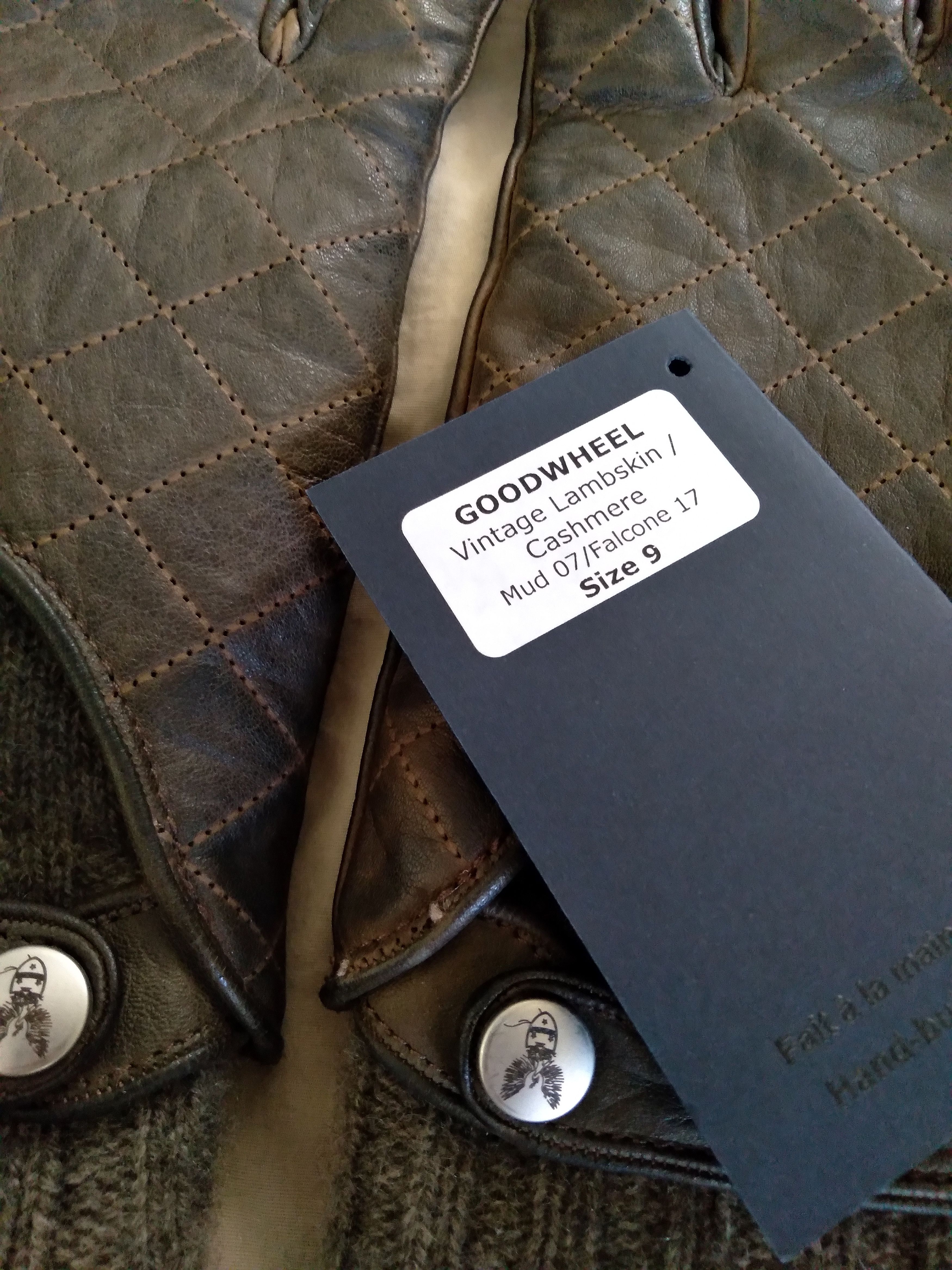 Other Christophe Fenwick Leather Cashmere Gloves Medium 9 Italy Size ONE SIZE - 2 Thumbnail