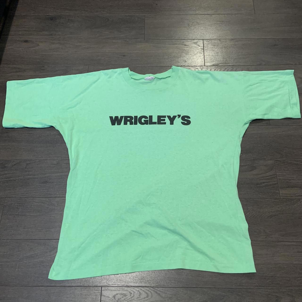 Designer Vintage Wrigleys Chewing Gum T Shirt Size US XL / EU 56 / 4 - 2 Thumbnail