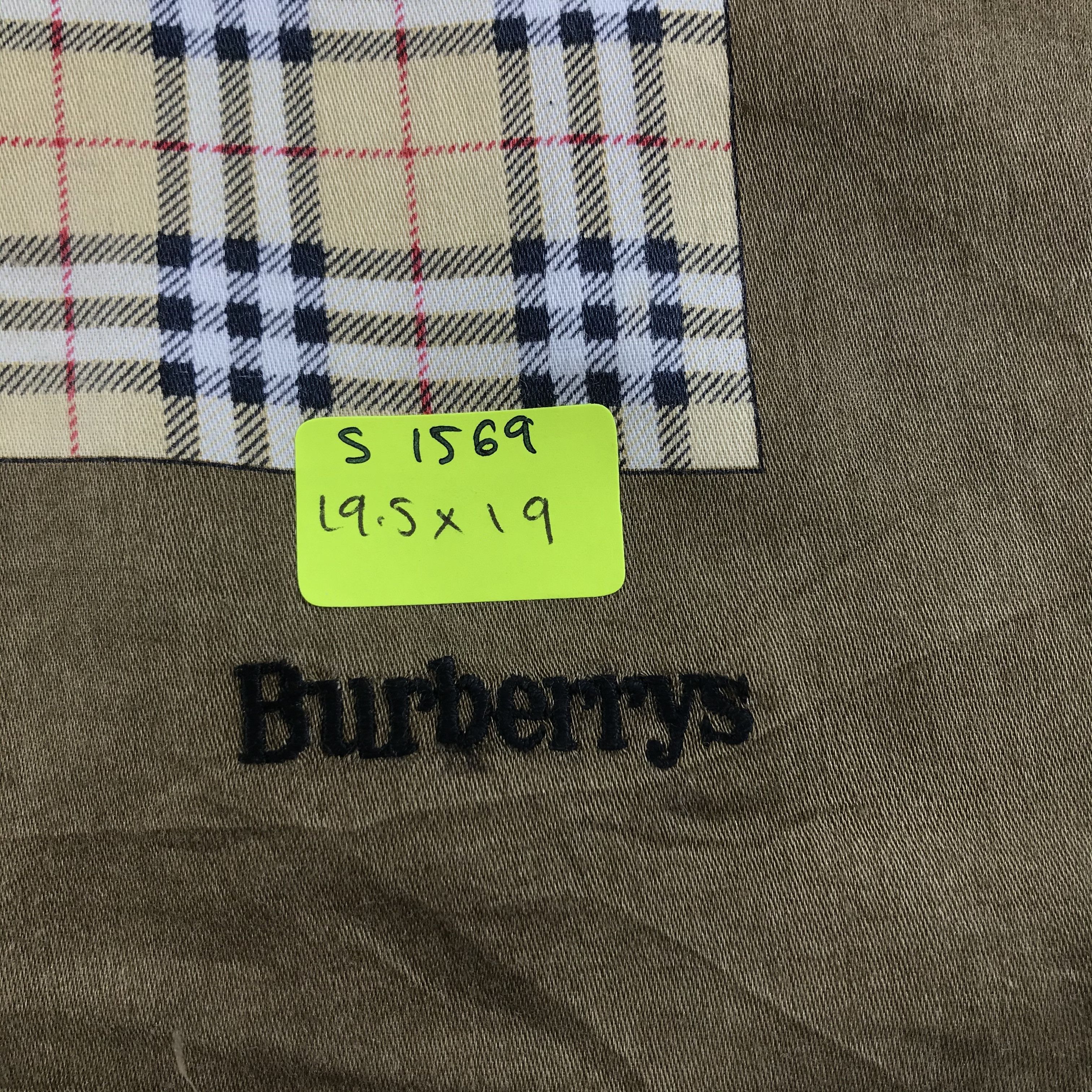 Burberry × Vintage Burberry Bandana / Handkerchief / Neckerchief - S1569 Size ONE SIZE - 5 Thumbnail
