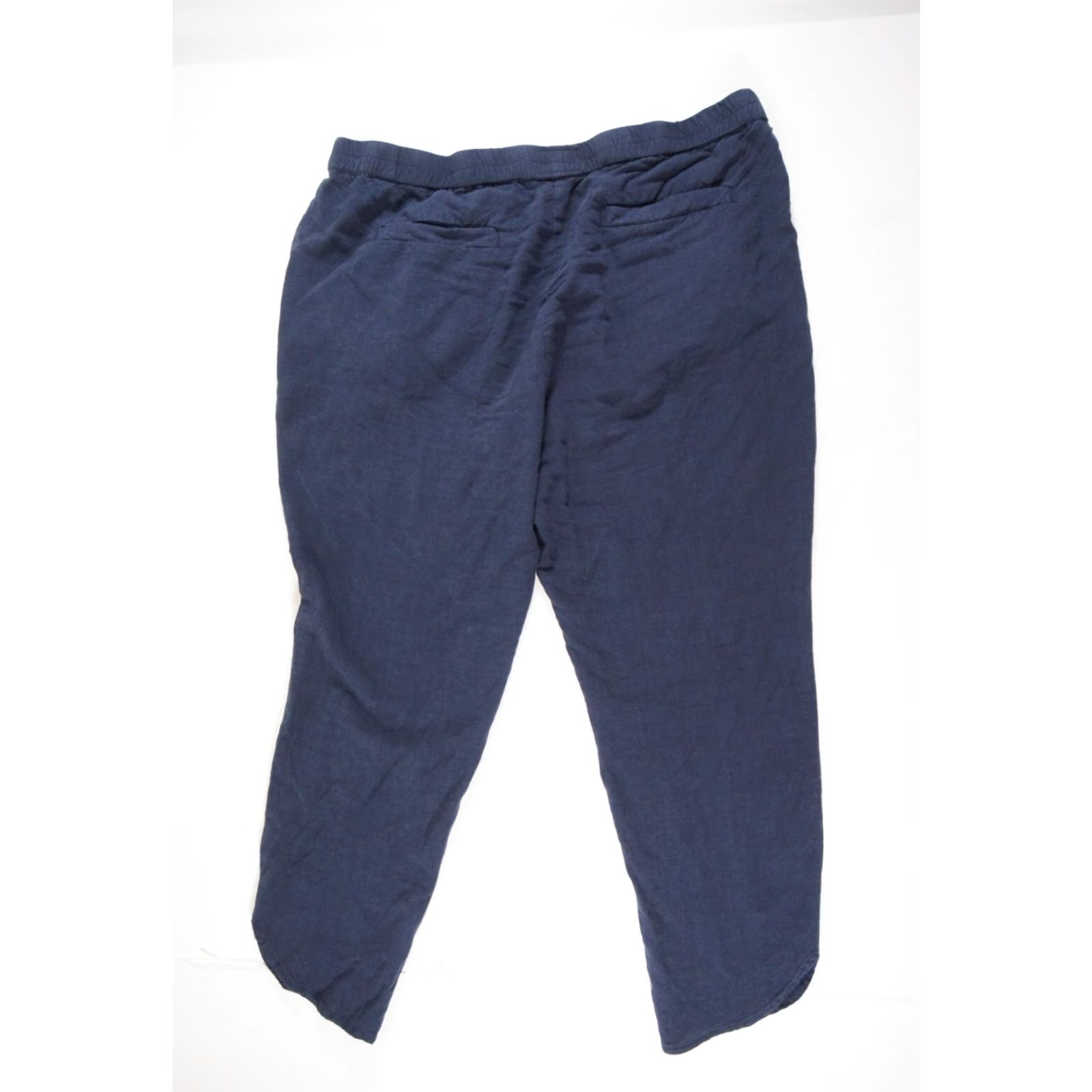 Marine Layer VINTAGE Marine Layer Women's Pants L Blue Tencel Spandex Casual Travel Straight Inseam 25" Size 36" / US 14 / IT 50 - 4 Thumbnail