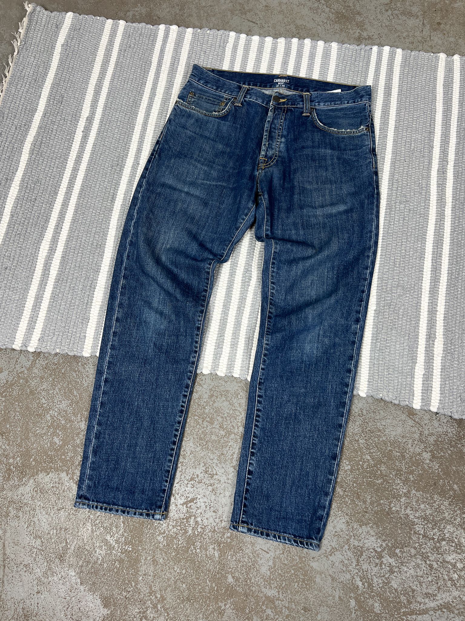 Carhartt Carhartt Blue Denim Pants Jean Size US 31 - 2 Thumbnail