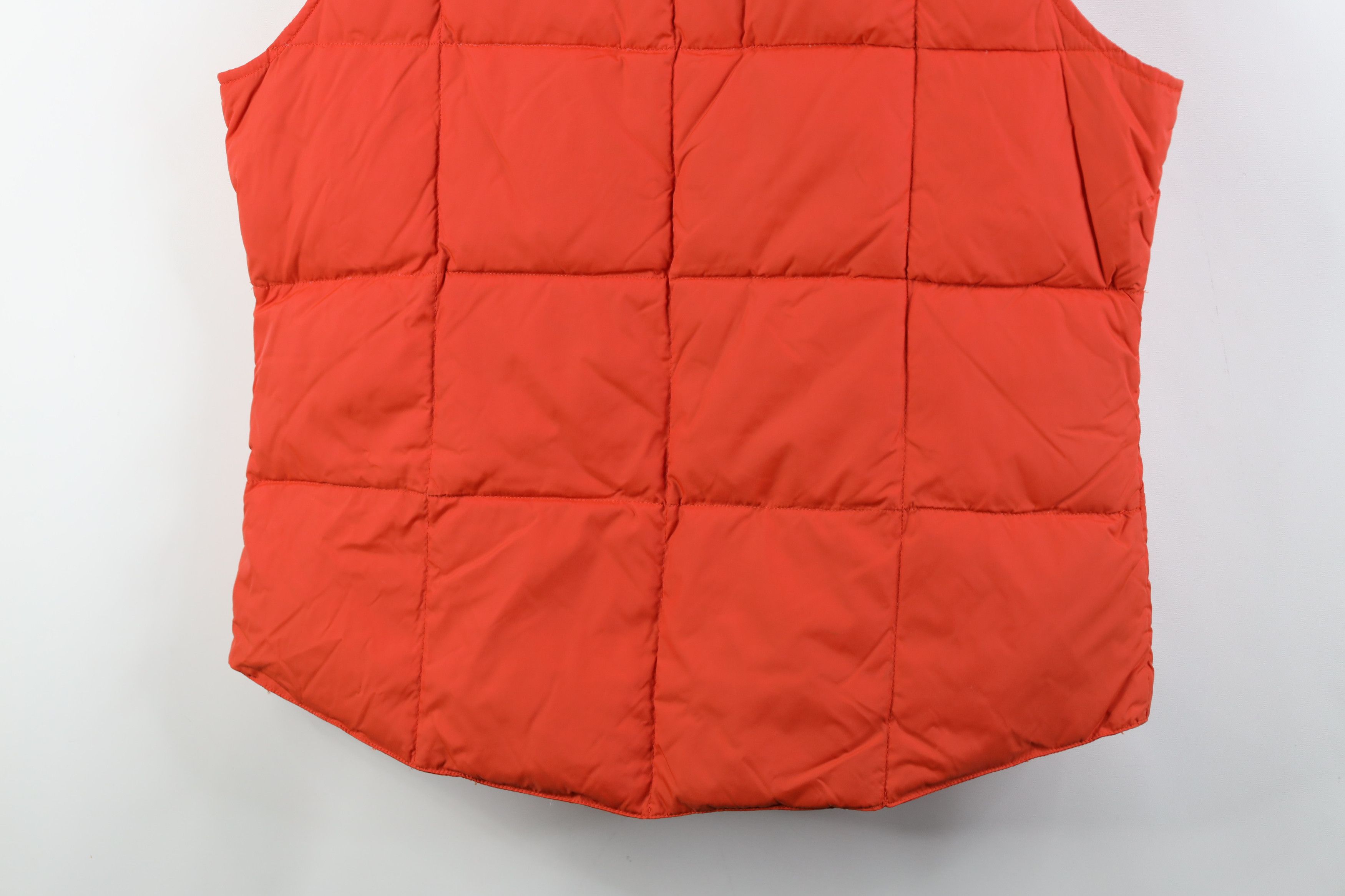 Lands' End Vintage Lands End Duck Down Puffer Vest Jacket Orange Size M / US 6-8 / IT 42-44 - 14 Thumbnail