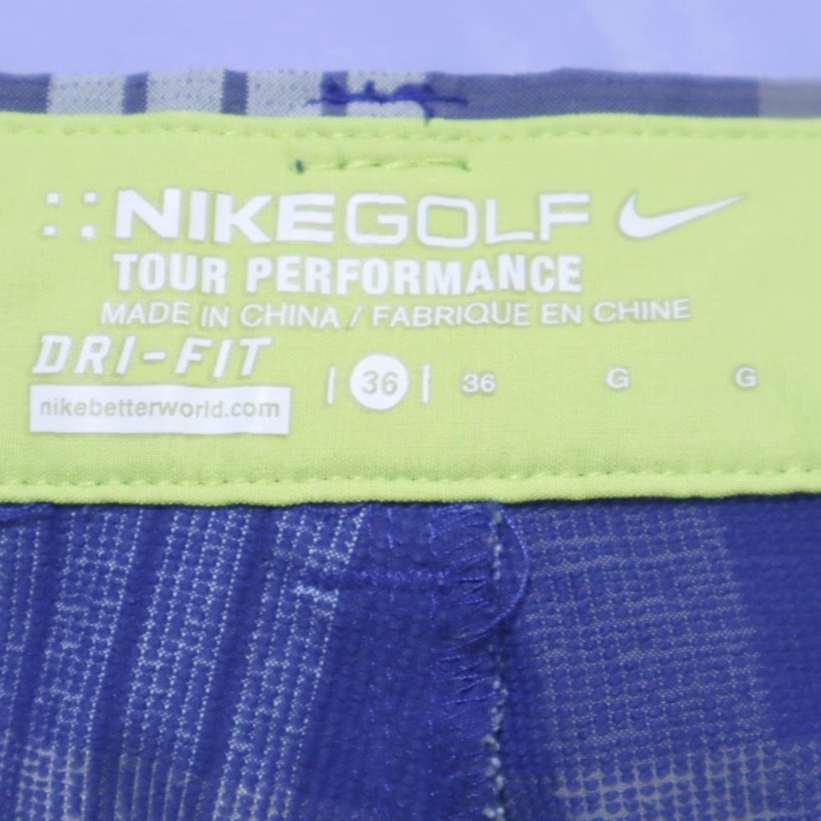 Nike Nike Stretch Dri-Fit Tour Shorts Blue Plaid Men's 36 Size US 36 / EU 52 - 5 Thumbnail