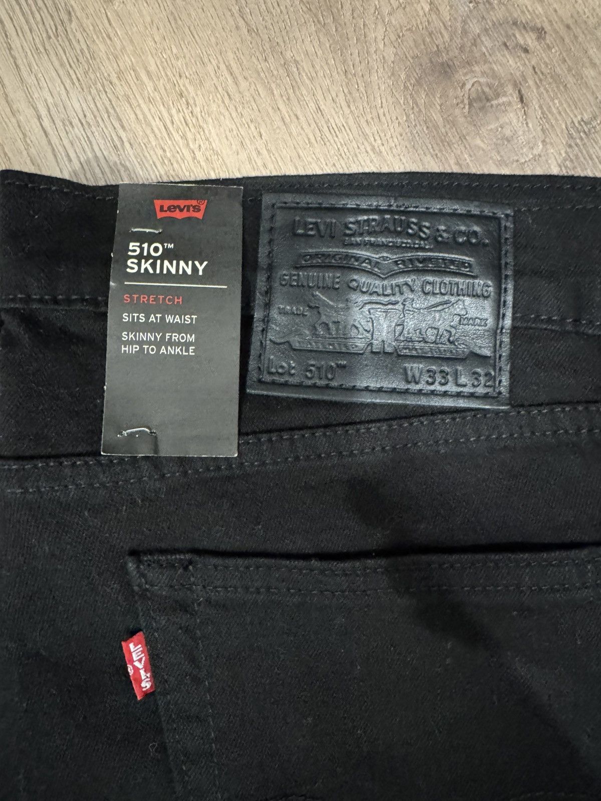 Levi's Levi’s Black Skinny Jeans Size 32" / US 10 / IT 46 - 2 Thumbnail