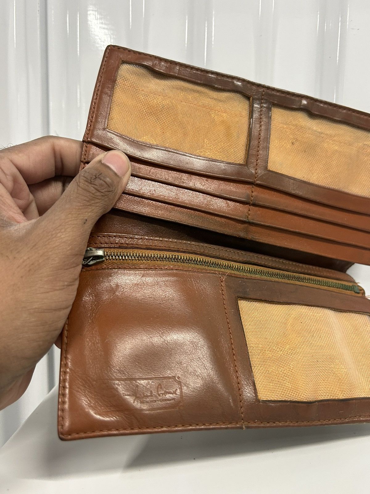 MCM Vintage Mcm cognac handmade longwallet Size ONE SIZE - 4 Thumbnail