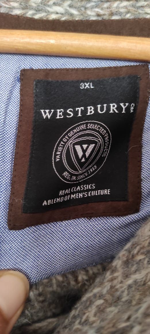 C&A Westbury C&A Mens Wool Classic Sweater Patched Elbow Size US XXL / EU 58 / 5 - 9 Thumbnail