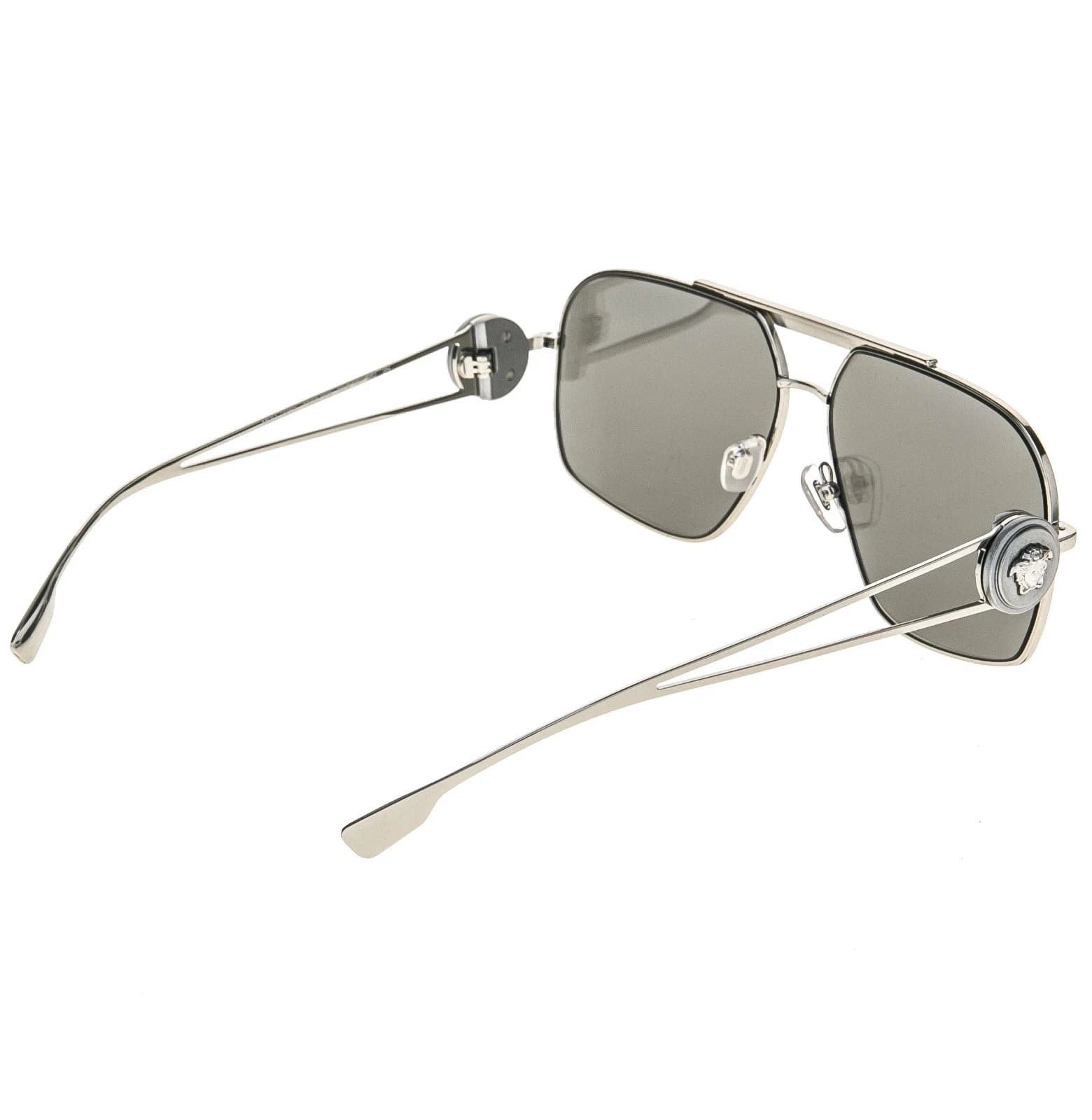 Versace VERSACE VE2269 2269 Medusa NAVIGATOR Silver Aviator Sunglass Size ONE SIZE - 6 Thumbnail