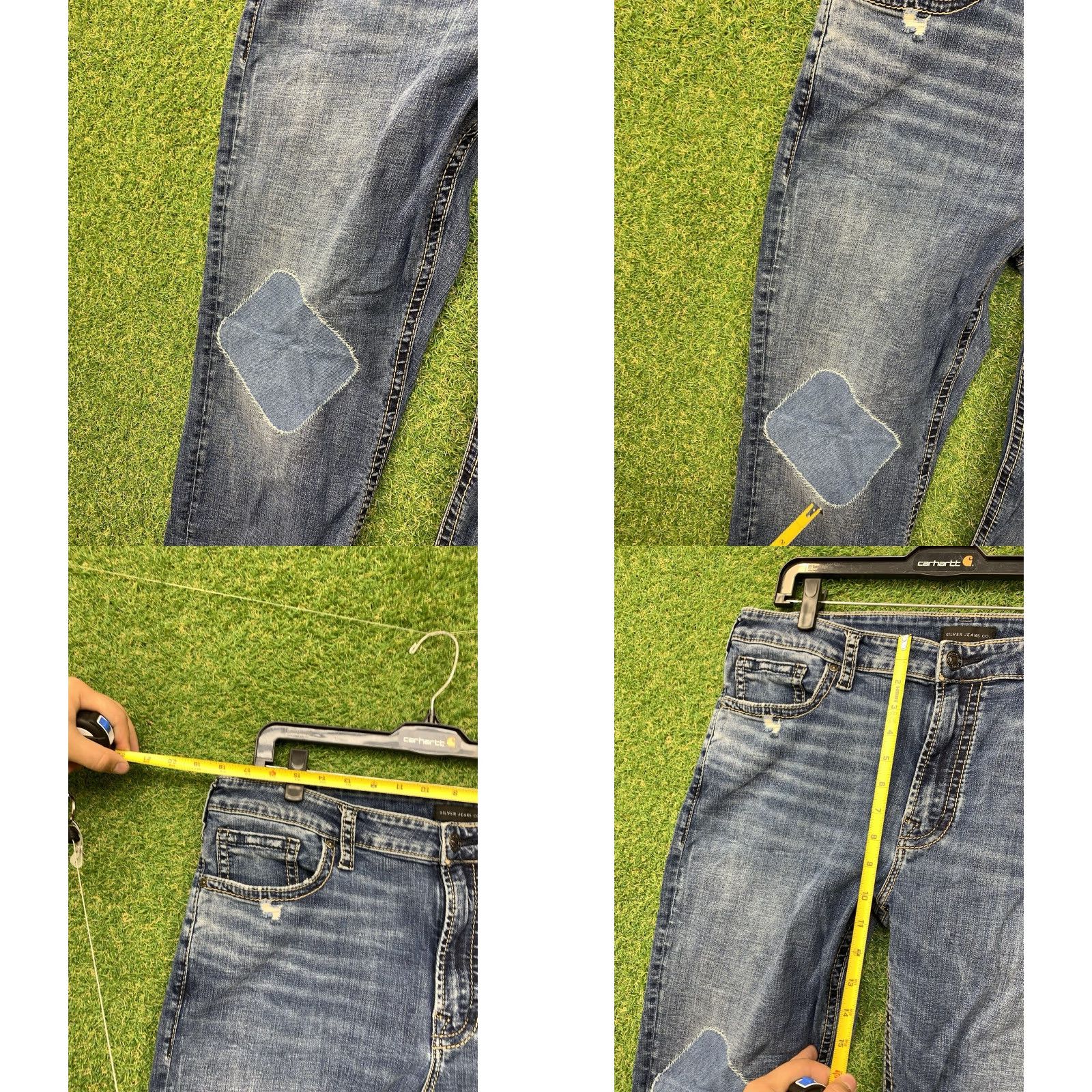 Silver Jeans Co. Silver Jeans Mens 38x30 Grayson Medium Wash Blue Thick Stitch Y2K Loose Bootcut Jeans Size US 38 / EU 54 - 8 Thumbnail