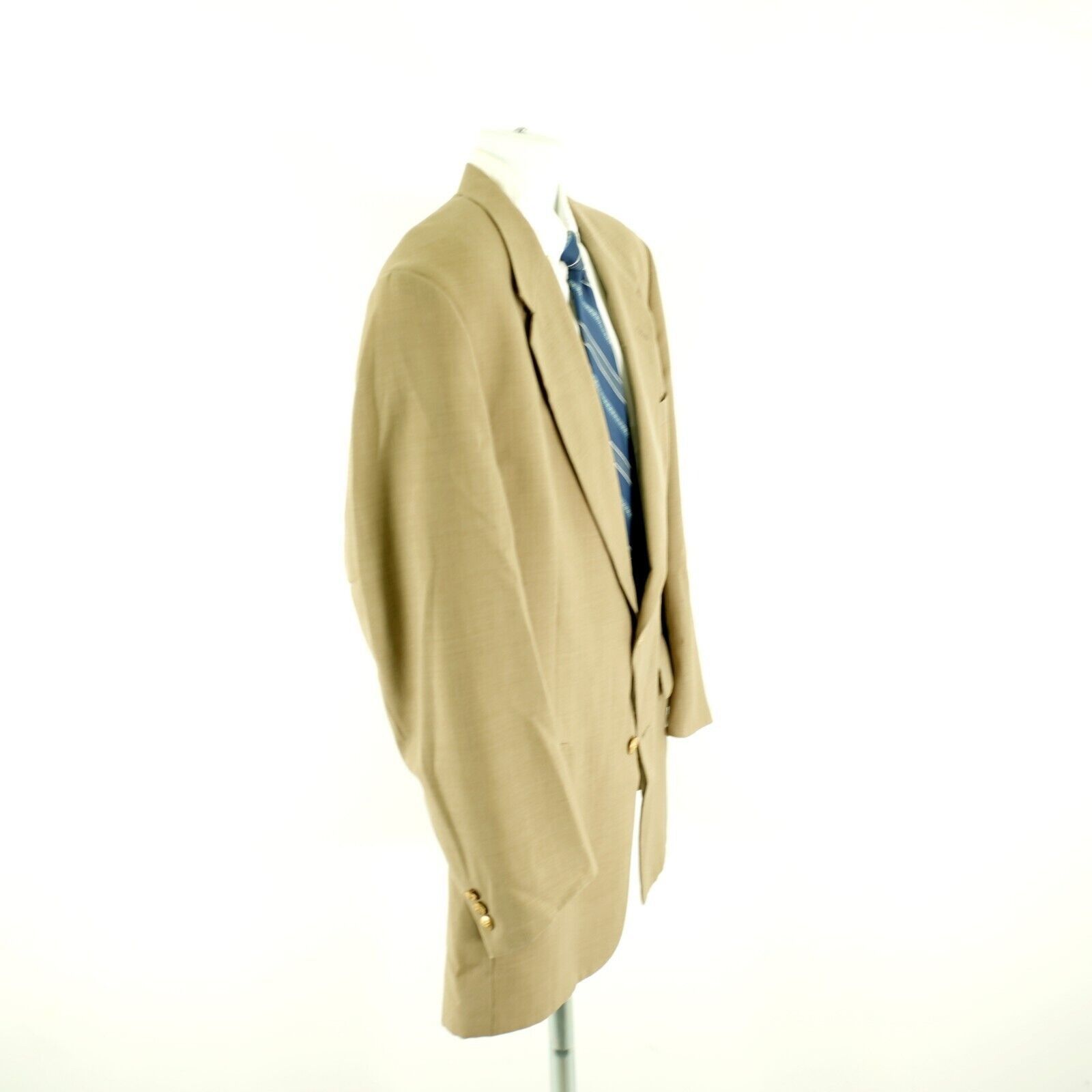Designer Jack Nicklaus Tournament Tan Basket Weave Wool Tan 2 Gold Bu Size 44L - 8 Thumbnail