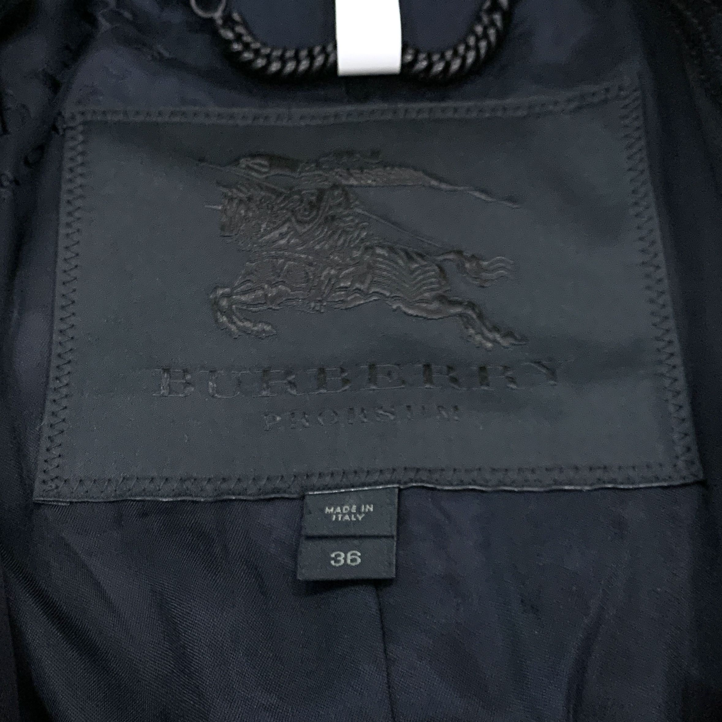 Burberry Burberry Trench Coat – Black Double-Breasted Belted (XS) Size XS / US 0-2 / IT 36-38 - 2 Thumbnail