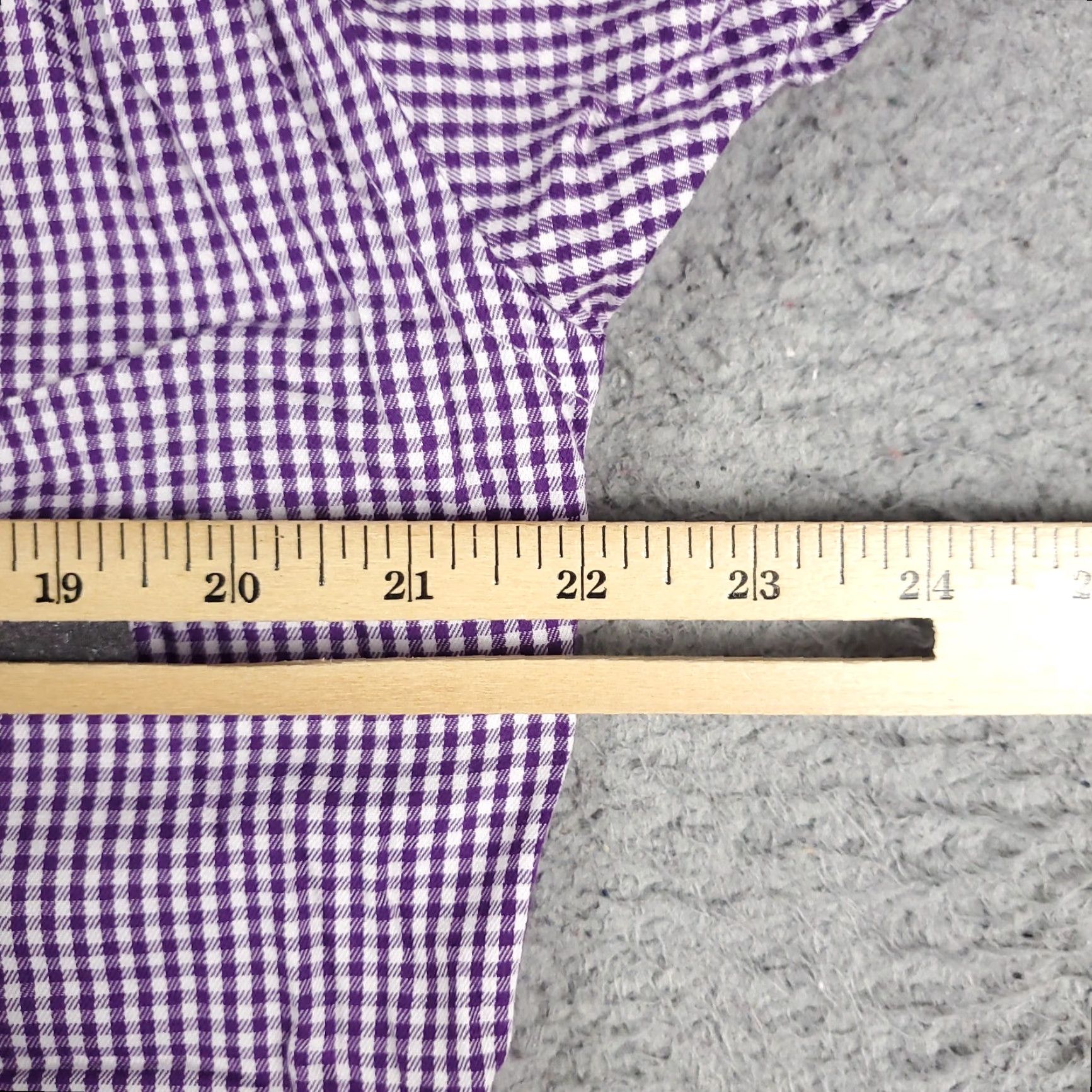 Tommy Hilfiger Tommy Hilfiger Dress Shirt Mens 15 Purple Check Long Sleeve Button Up Size 40R - 6 Thumbnail