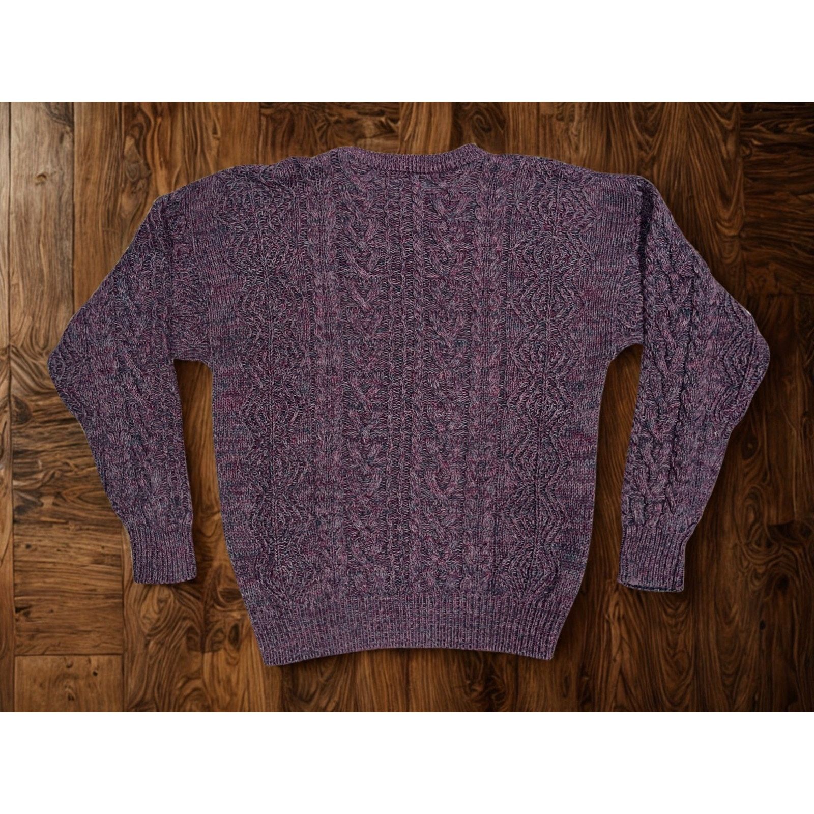 Eddie Bauer Eddie Bauer Cable Knit Sweater L Irish Fisherman Vintage Size US L / EU 52-54 / 3 - 2 Thumbnail