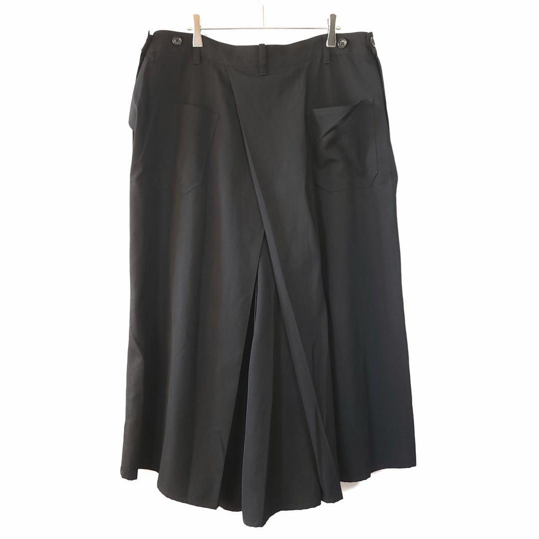 Yohji Yamamoto POUR HOMME 12s archive wool gabardine hakama pants Size US 38 / EU 54 - 2 Thumbnail