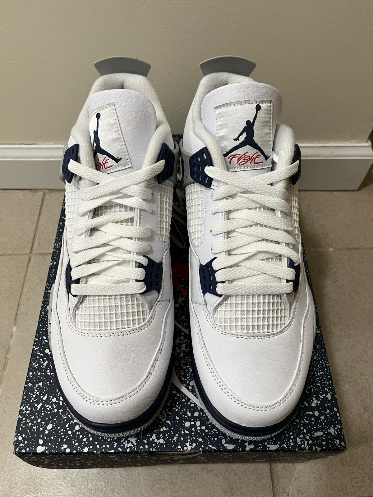 Jordan Brand Jordan 4 Retro Midnight Navy Size US 10 / EU 43 - 5 Thumbnail