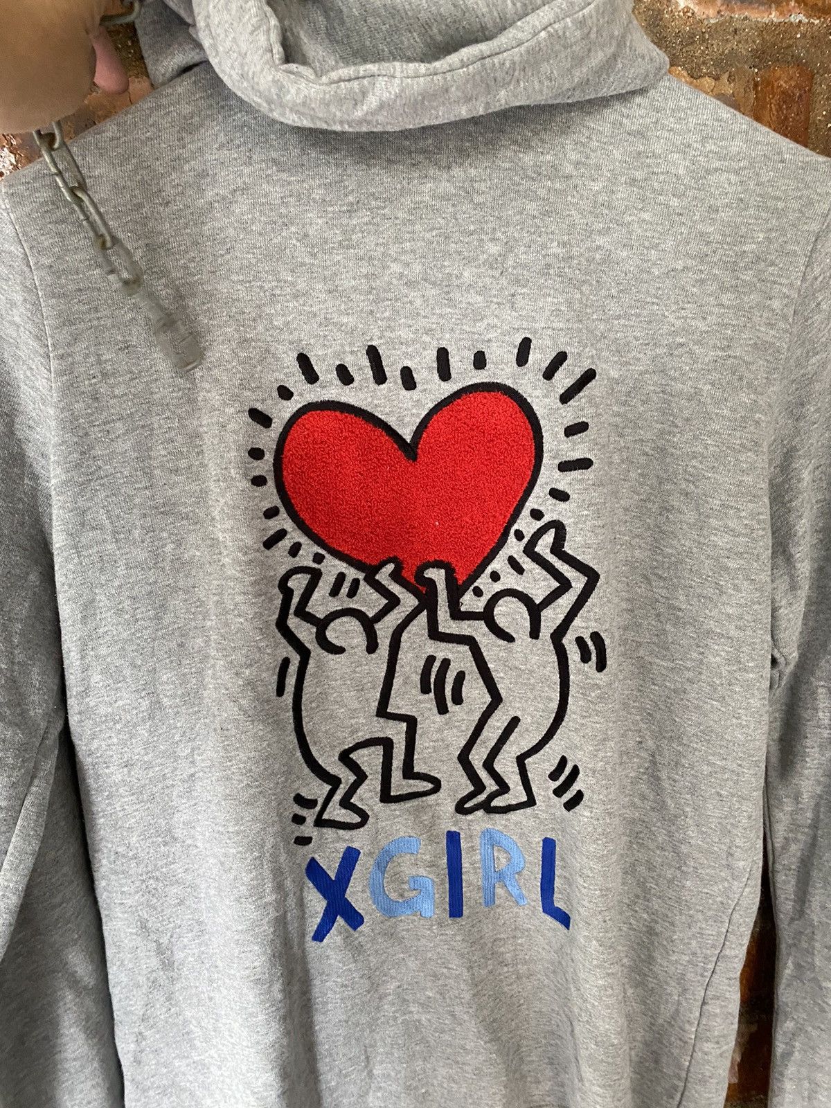 Japanese Brand × Keith Haring X-GIRL X Keith Haring Embroidery hoodie Size M / US 6-8 / IT 42-44 - 3 Thumbnail