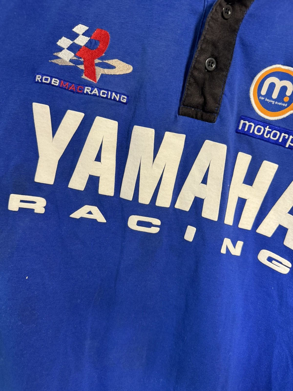 Vintage × Yamaha Vintage Yamaha Rob Mac Racing Superbike Moto Polo Shirt Size US L / EU 52-54 / 3 - 10 Thumbnail