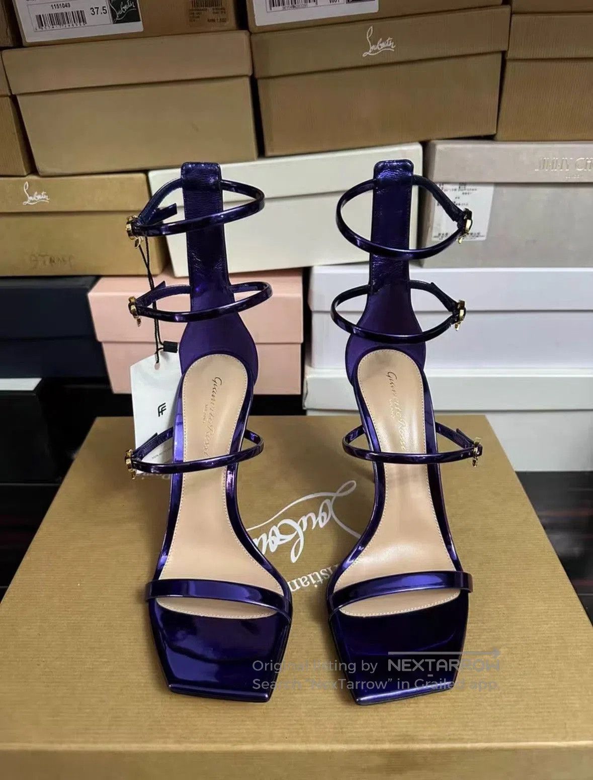 Gianvito Rossi Gianvito Rossi Purple High-Heel Sandals. Size US 7 / IT 37 - 1 Thumbnail
