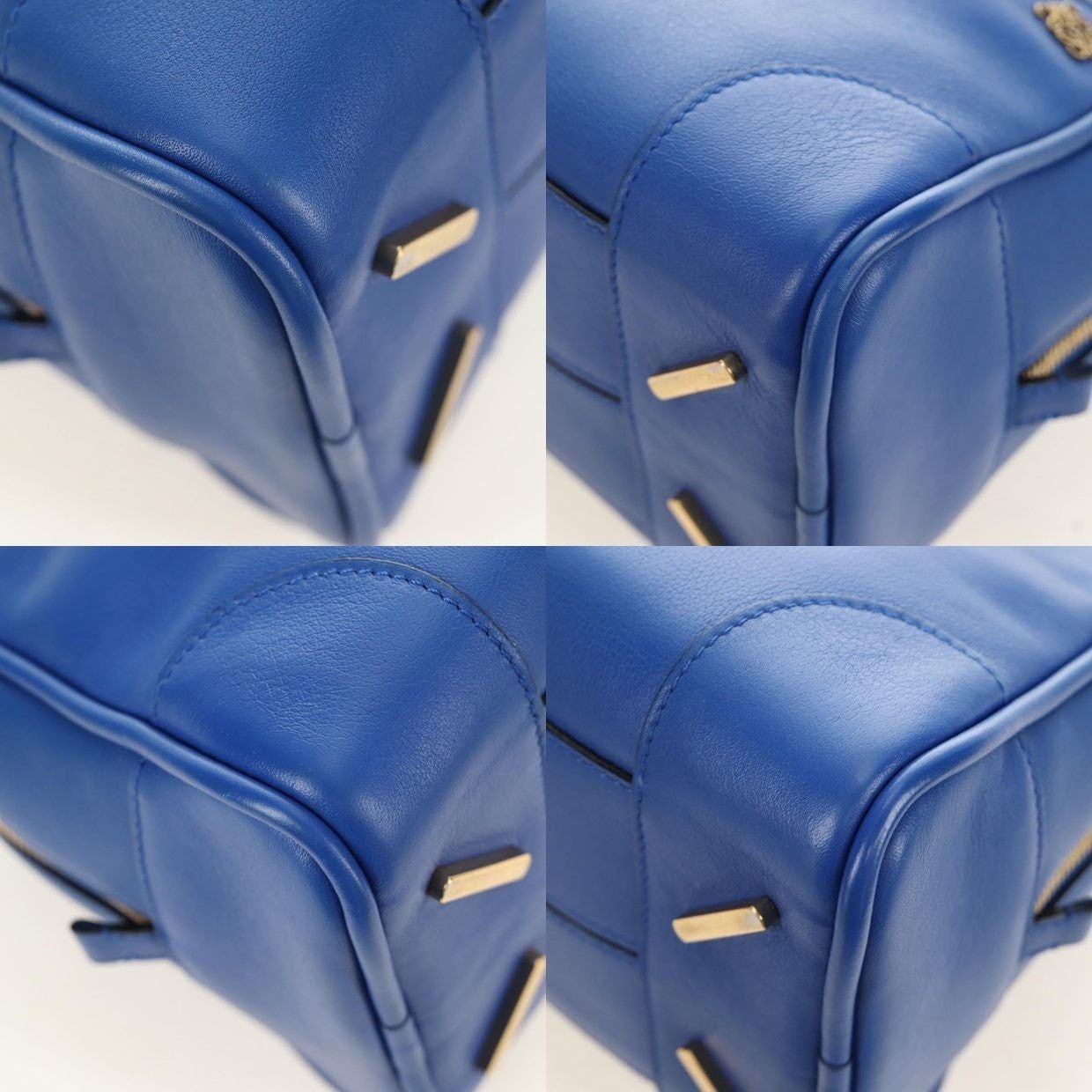 Loewe Loewe Classic Calfskin Amazona 75 Handbag Blue Size ONE SIZE - 7 Thumbnail