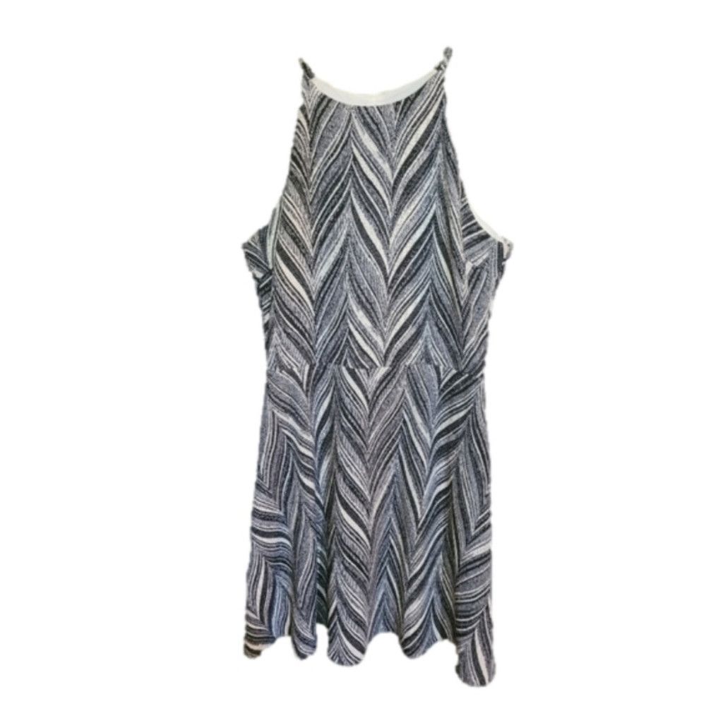 Designer Design Lab, beautiful black and white dress, Size M, nwot Size L / US 10 / IT 46 - 1 Thumbnail