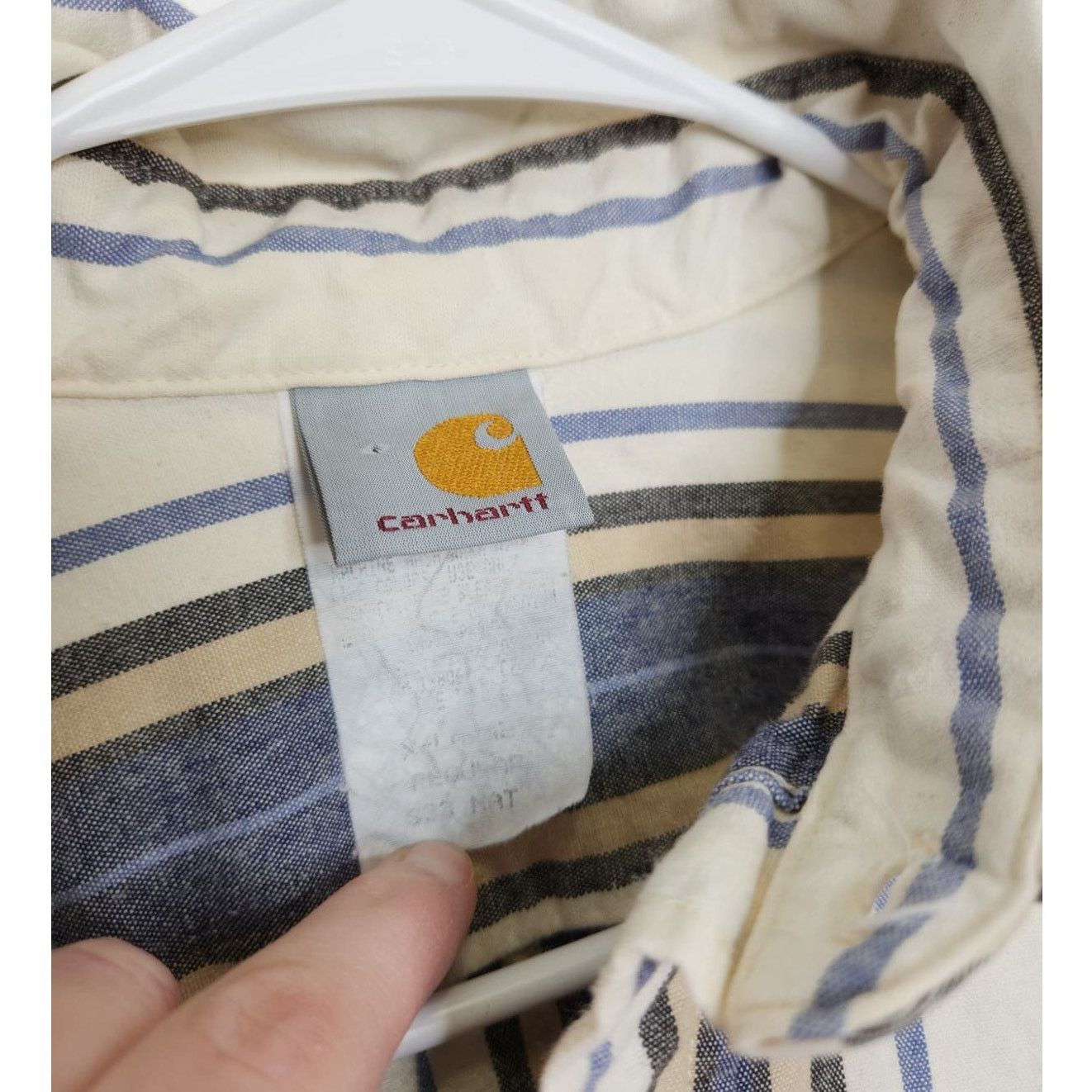 Carhartt Vintage Carhartt Union? Flannel Button Shirt VTG XL Stiped Size US XL / EU 56 / 4 - 6 Thumbnail