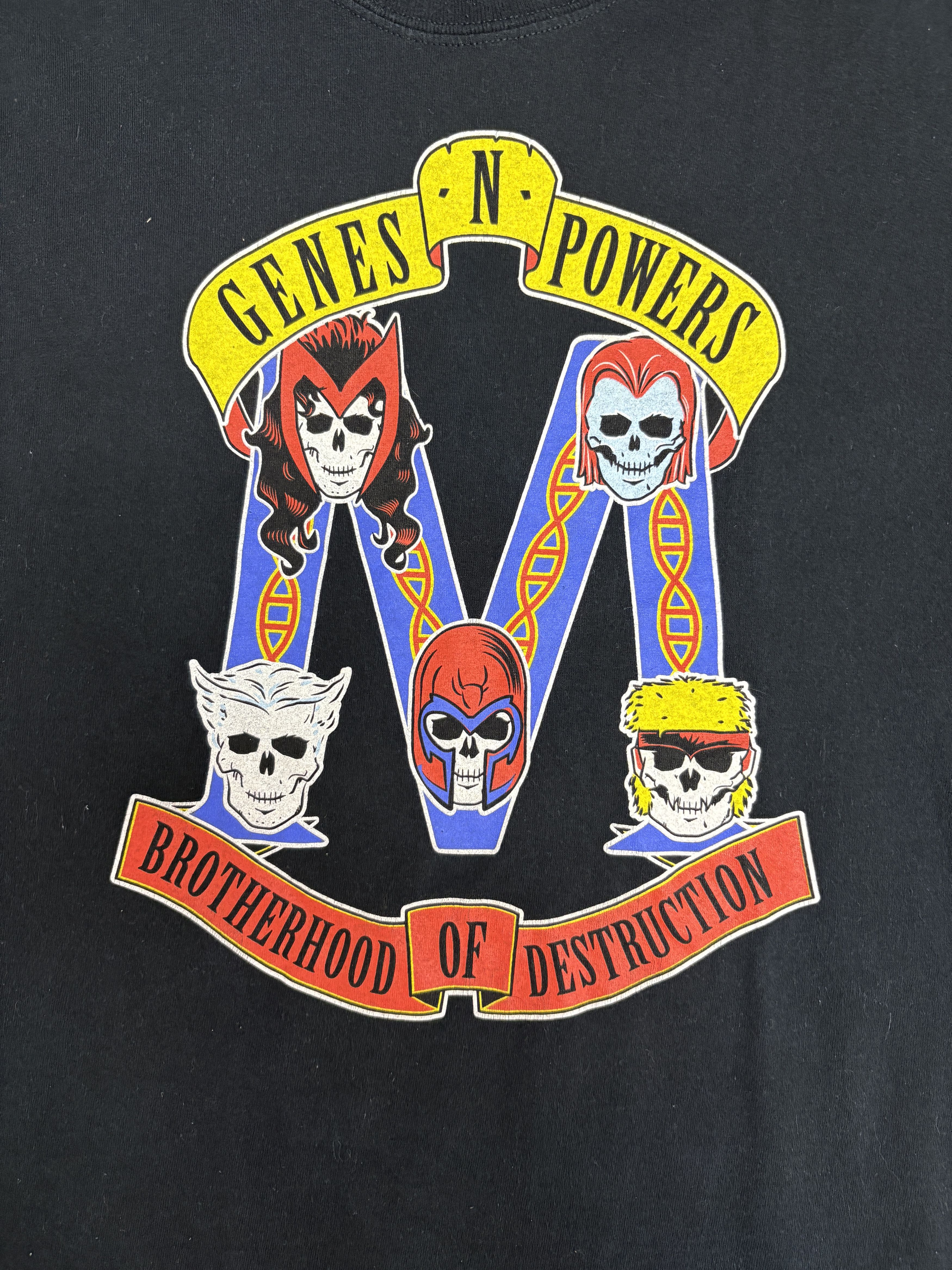 Vintage Genes N' Powers Brotherhood of Destruction Vintage T-Shirt Size US L / EU 52-54 / 3 - 2 Thumbnail