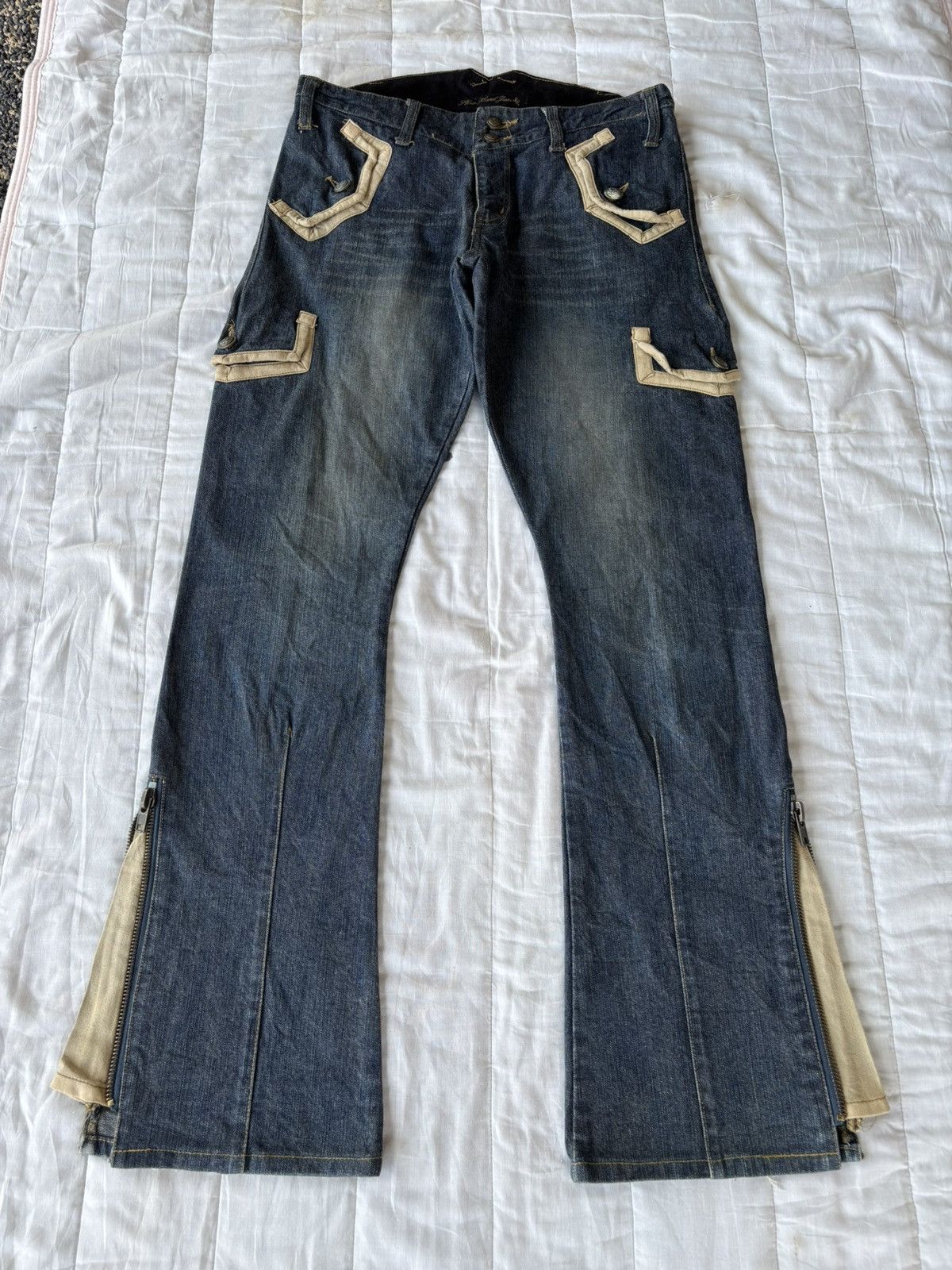 If Six Was Nine 💥IF SIX WAS NINE LGB FLARE MUD WASH JEANS Size US 30 / EU 46 - 1 Thumbnail