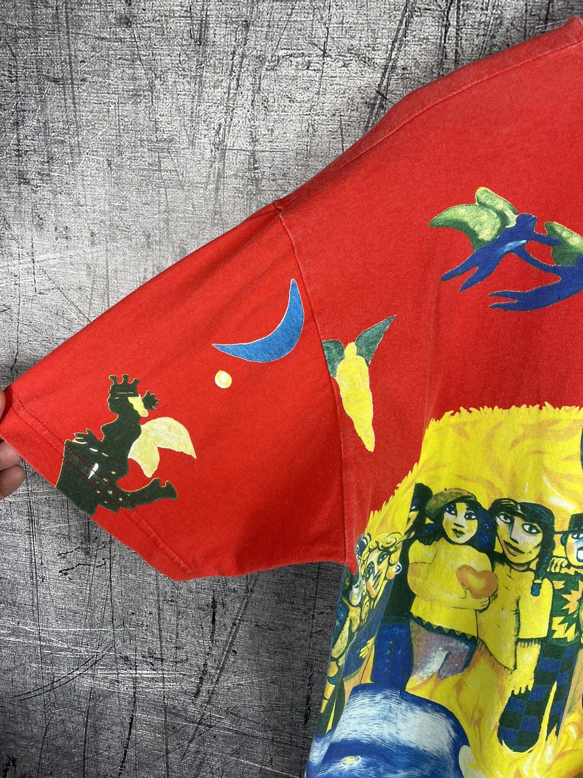 Band Tees Vintage 90s Carlos Santana Sacred Fire all-over print Tee Size US XL / EU 56 / 4 - 11 Thumbnail