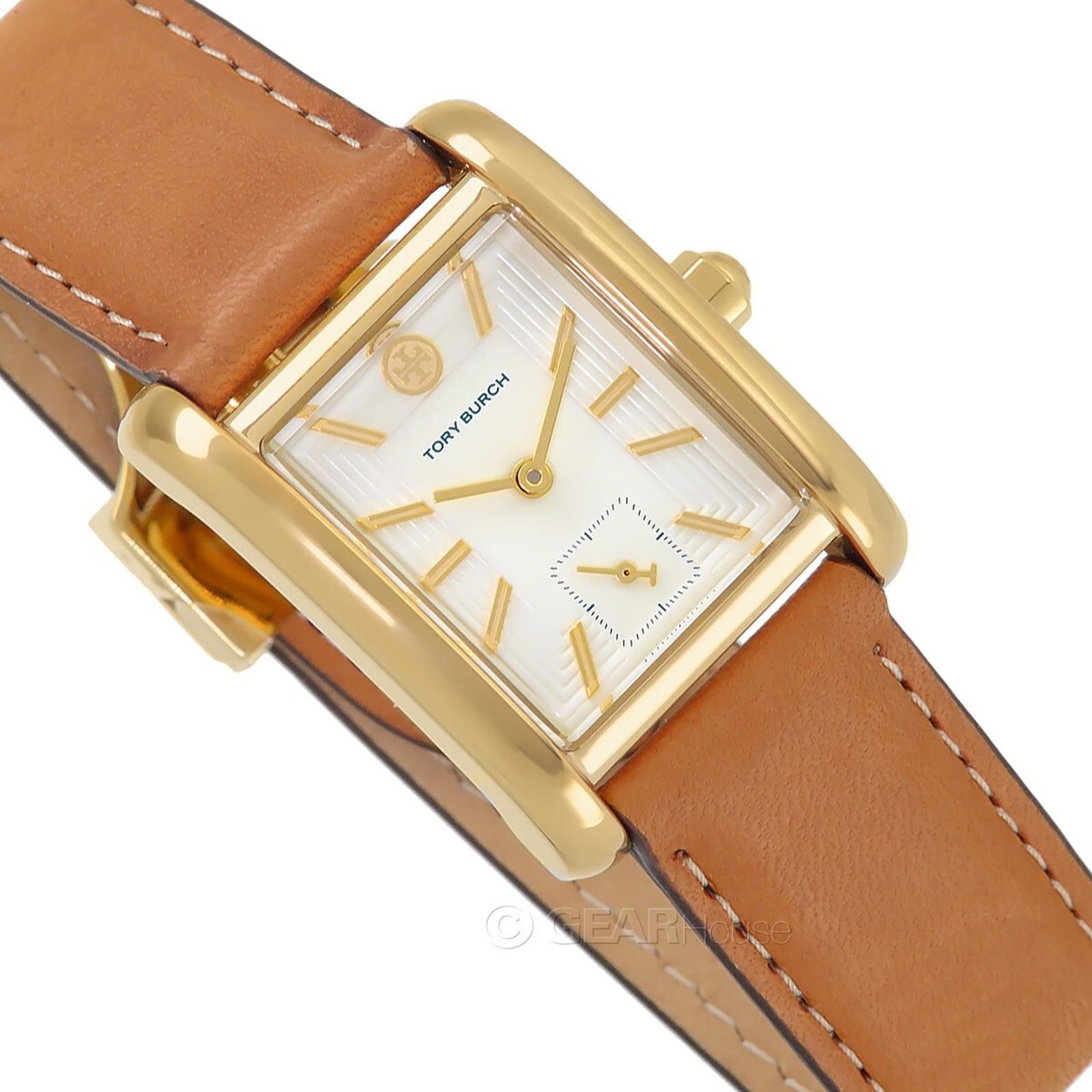 Other Tory Burch Eleanor Womens Gold Watch, White DialDoubleTClasp Size ONE SIZE - 5 Thumbnail