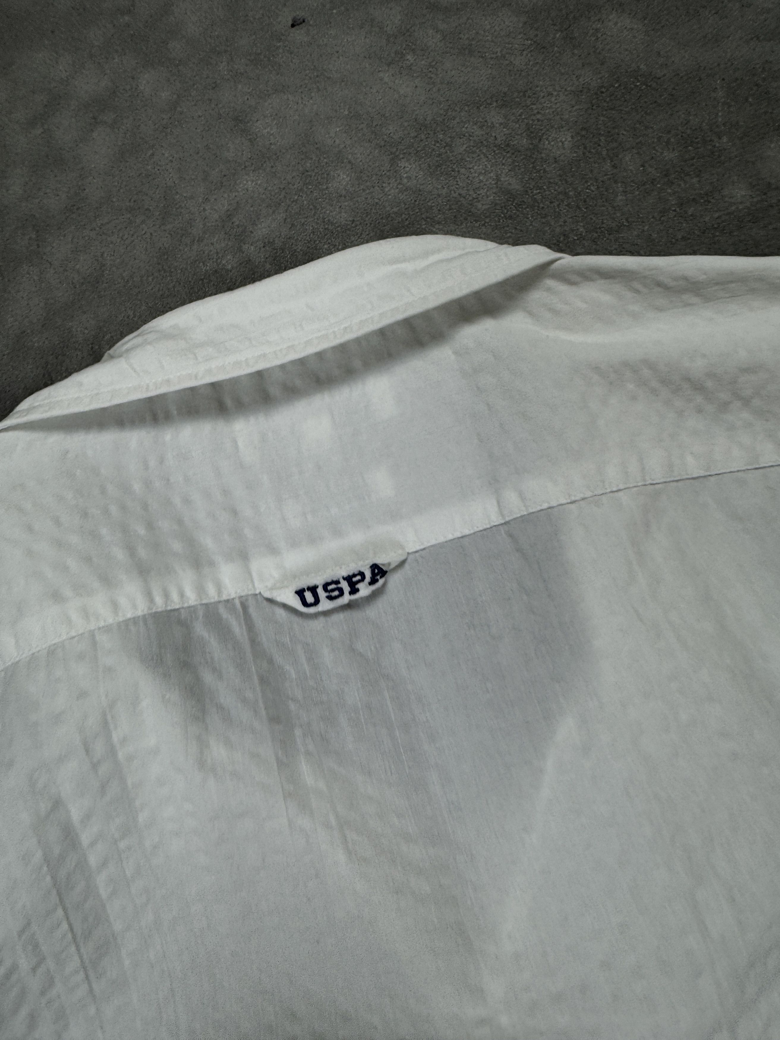U.S. Polo Assn. × Vintage U.S. Polo Assn white summer formal shirt y2k casual Size US L / EU 52-54 / 3 - 9 Thumbnail