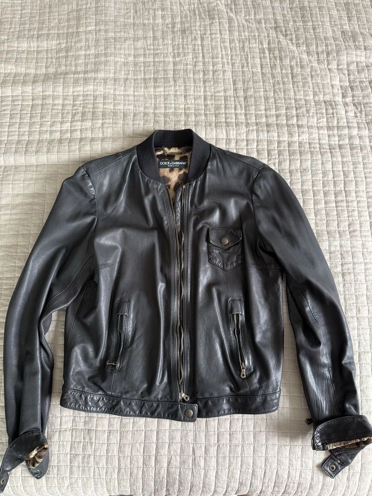 Dolce & Gabbana Dolce Gabbana Leather Jacket Size S / US 4 / IT 40 - 3 Thumbnail