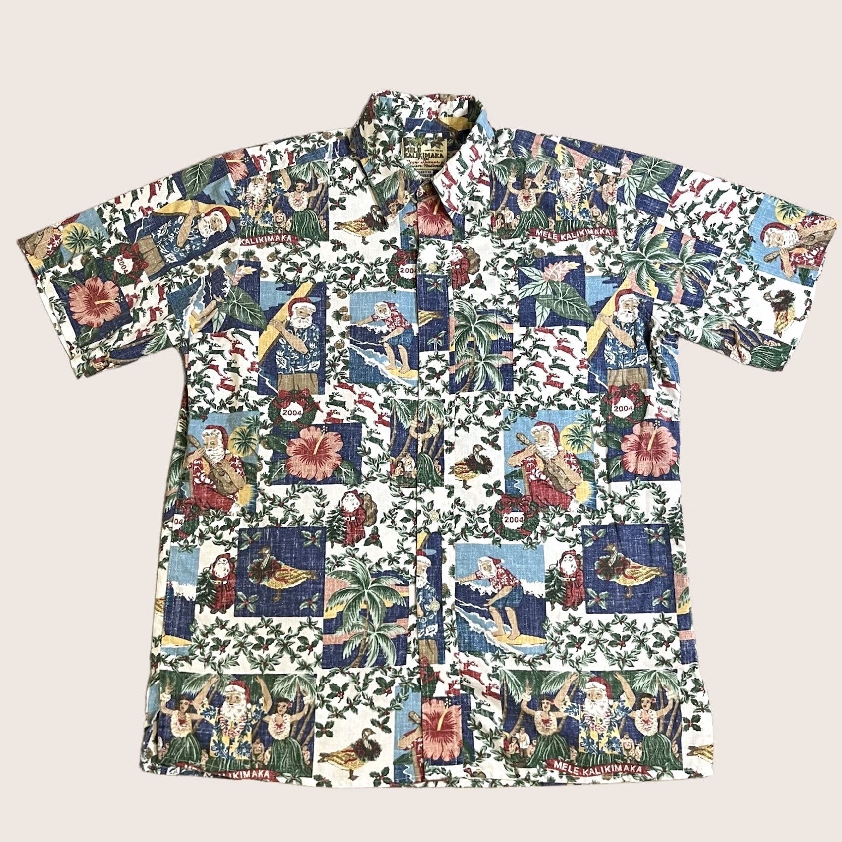Reyn Spooner Mele Kalikimaka Reyn Spooner Shirt Mens M Christmas Santa 2004 Limited Camp Size US M / EU 48-50 / 2 - 1 Thumbnail